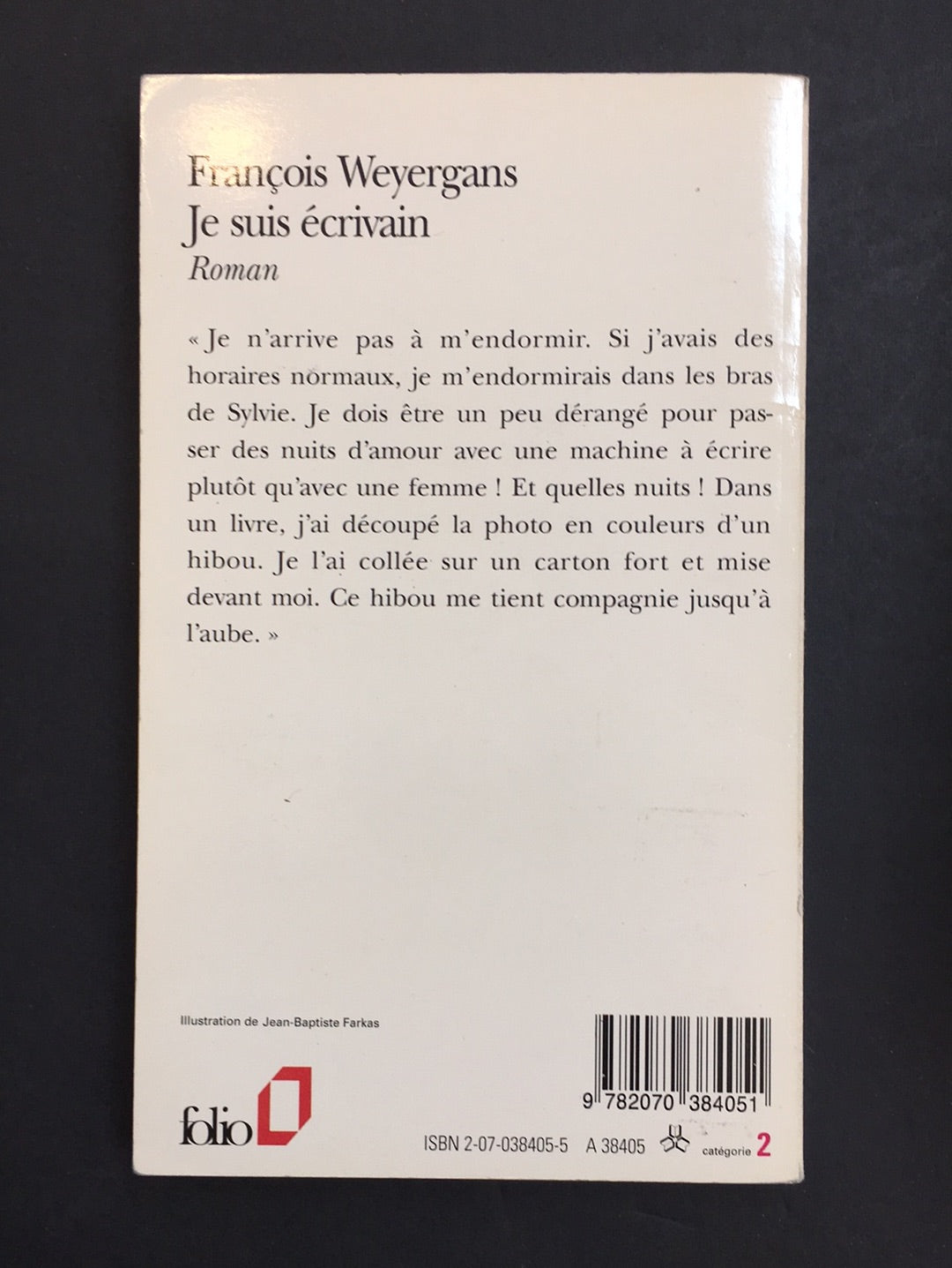 JE SUIS ÉCRIVAIN