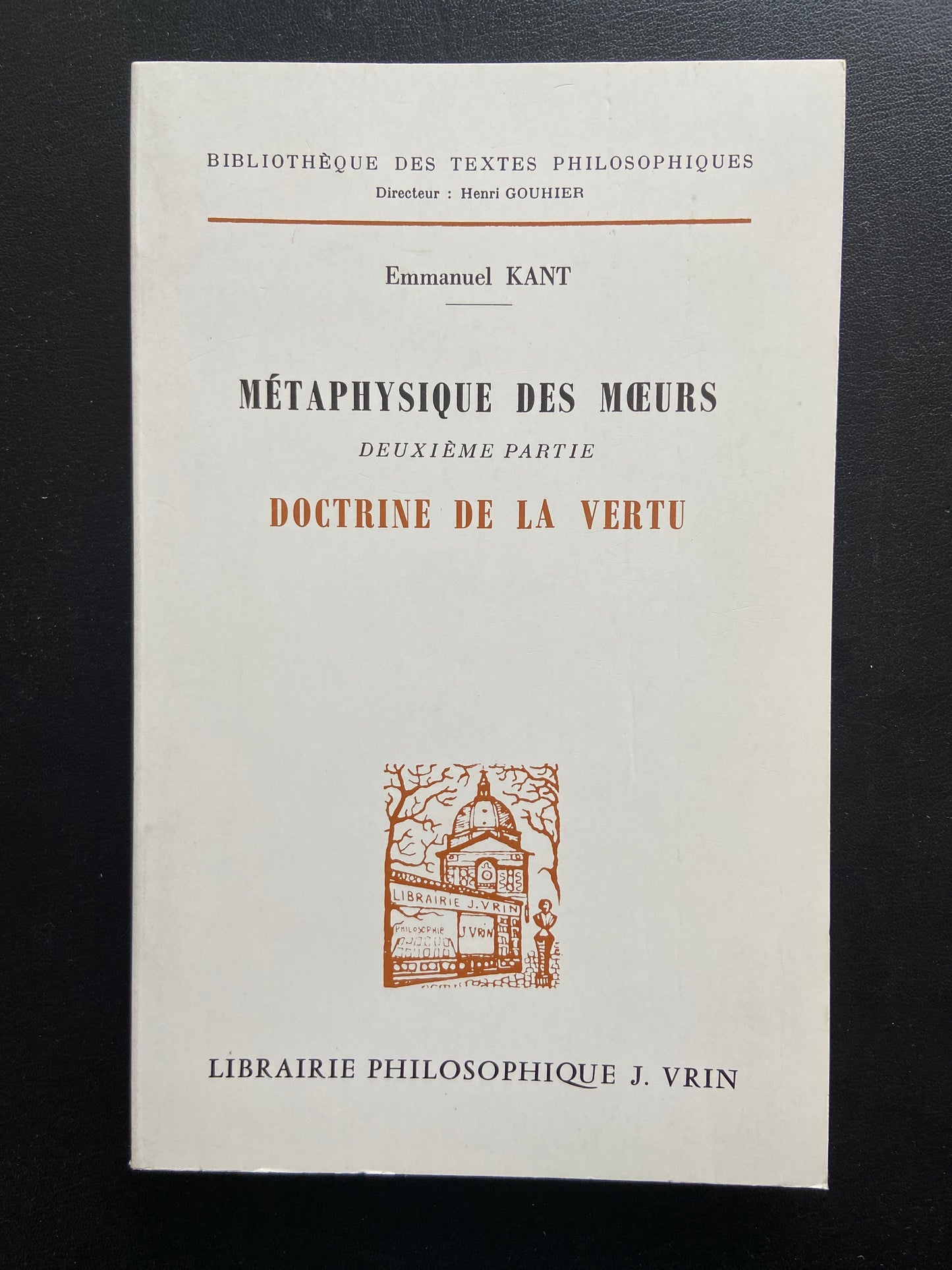 MÉTAPHYSIQUE DES MOEURS - 2 TOMES