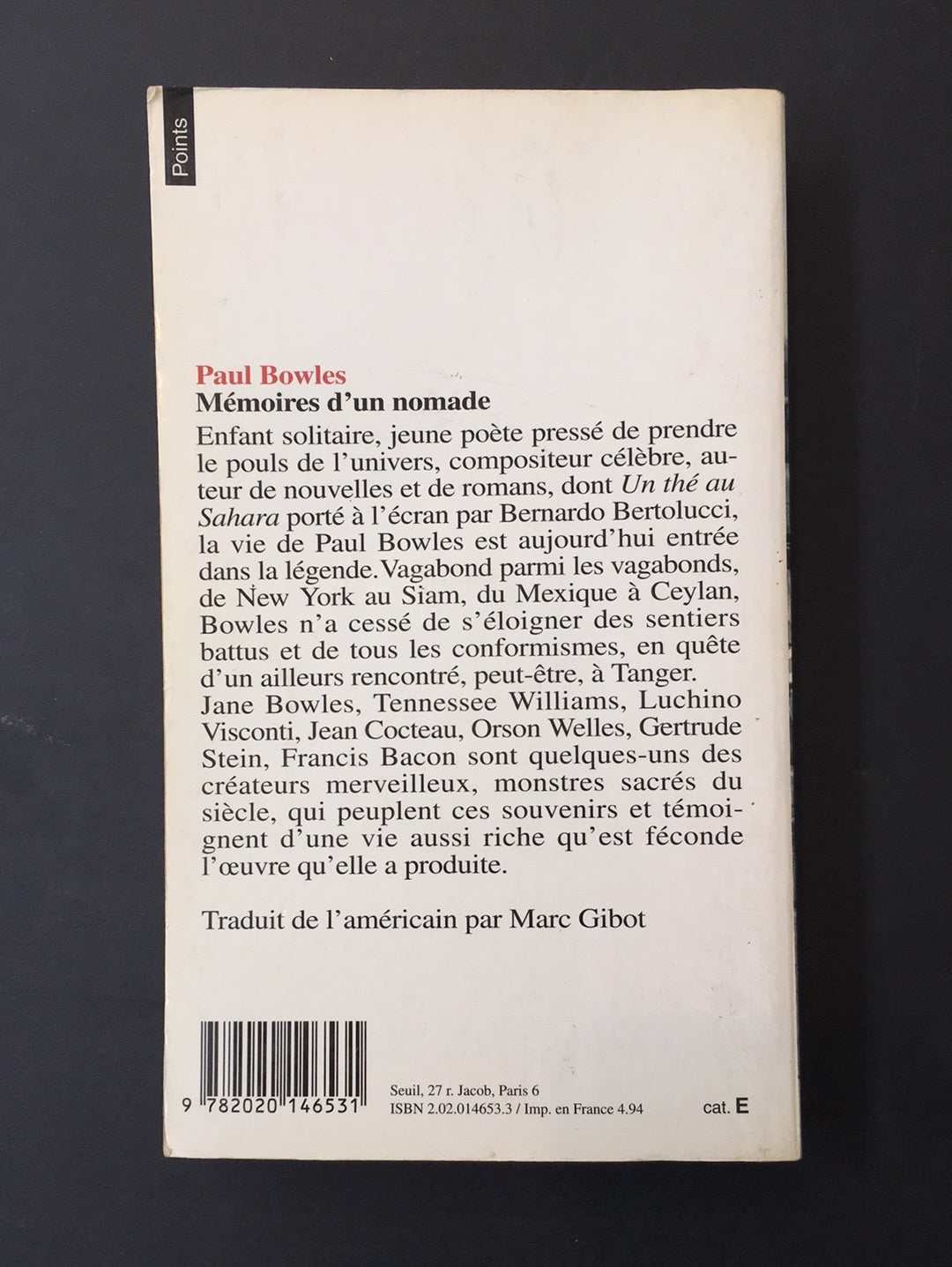 MÉMOIRES D'UN NOMADE