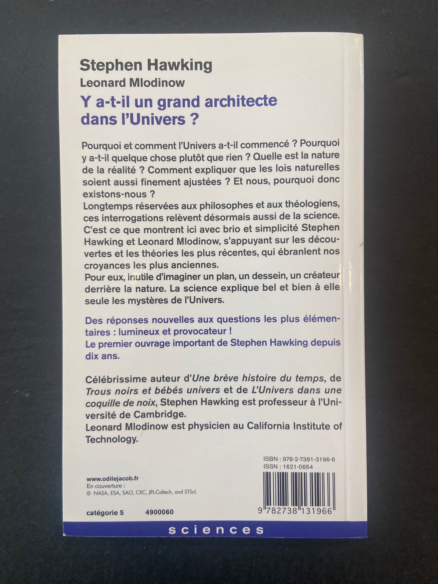 Y A T IL UN GRAND ARCHITECTE DANS L UNIVERS