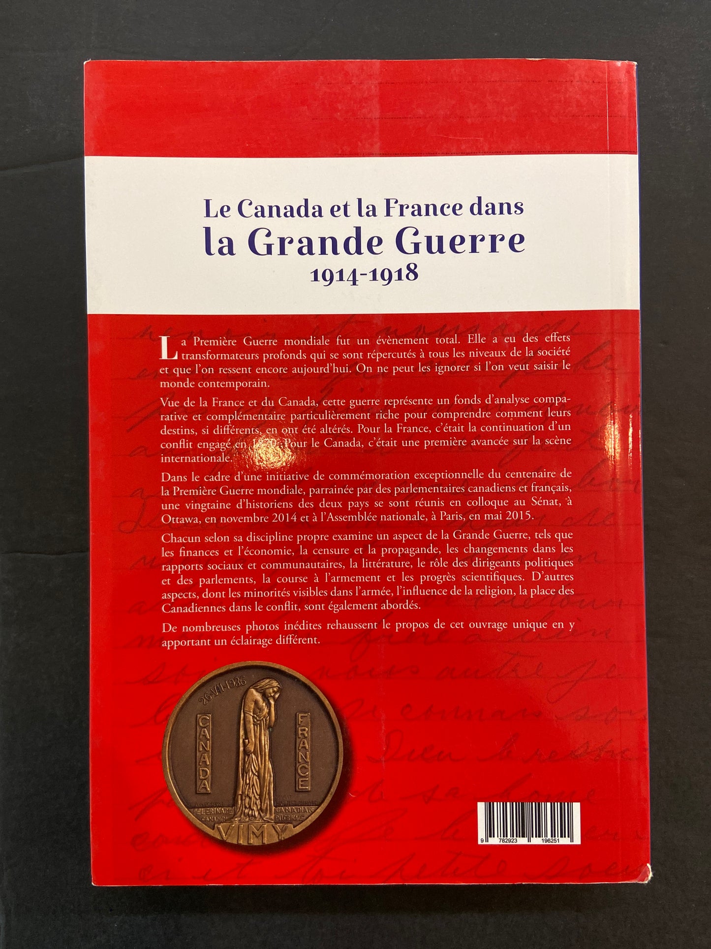 LE CANADA ET LA FRANCE DANS LA GRANDE GUERRE