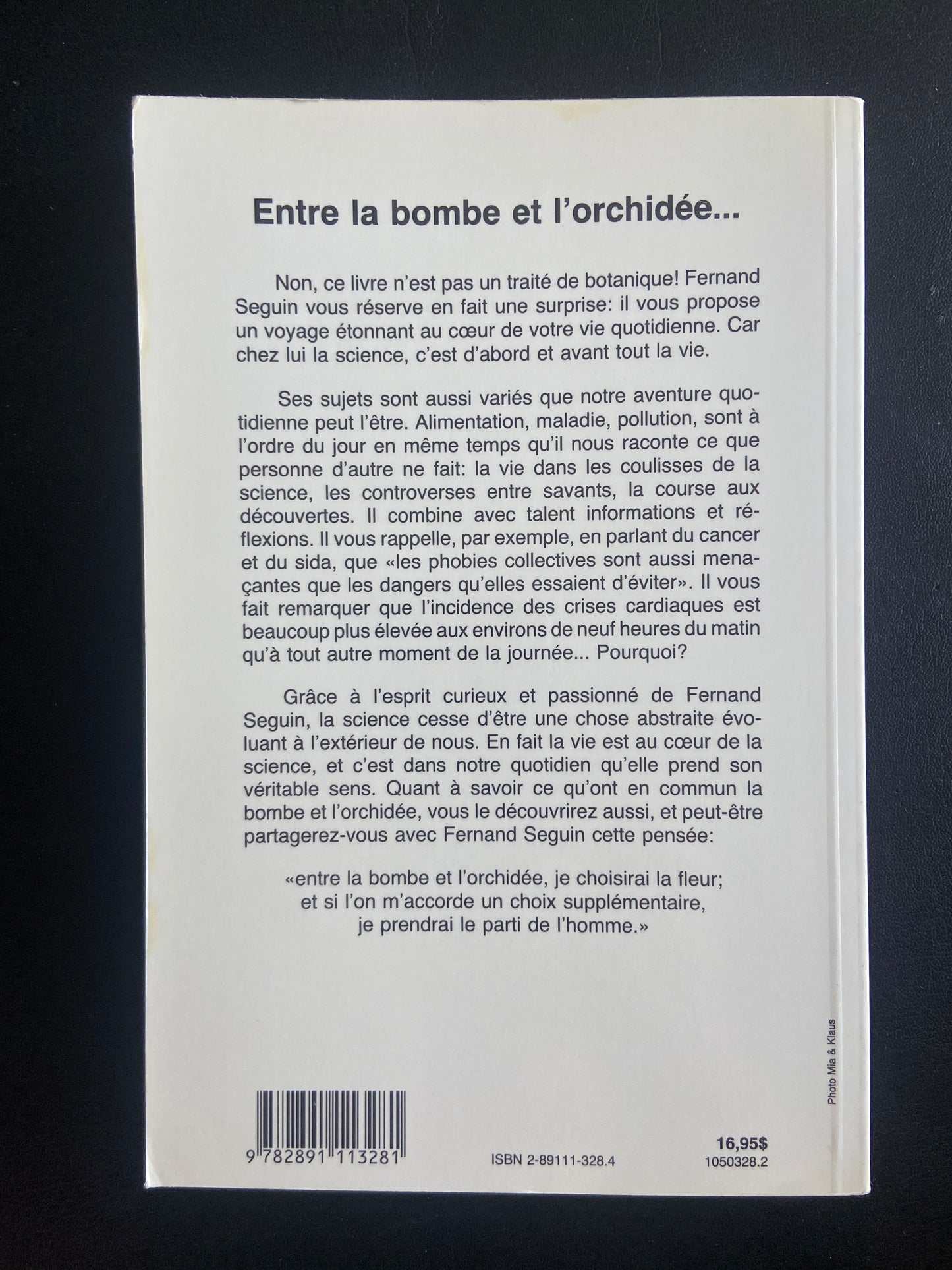 LA BOMBE ET L'ORCHIDÉE
