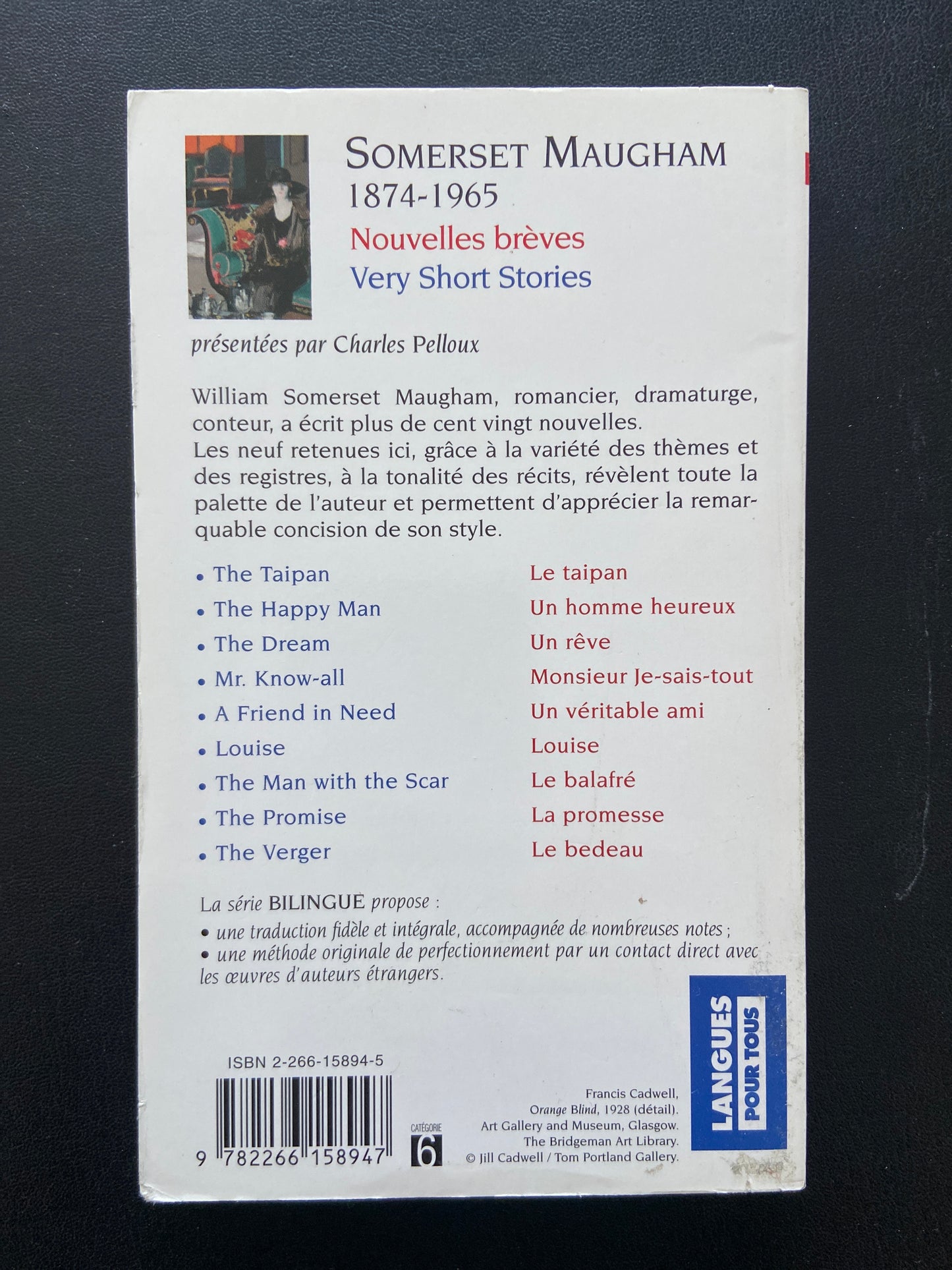 NOUVELLES BRÈVES / VERY SHORT STORIES (BILINGUE)