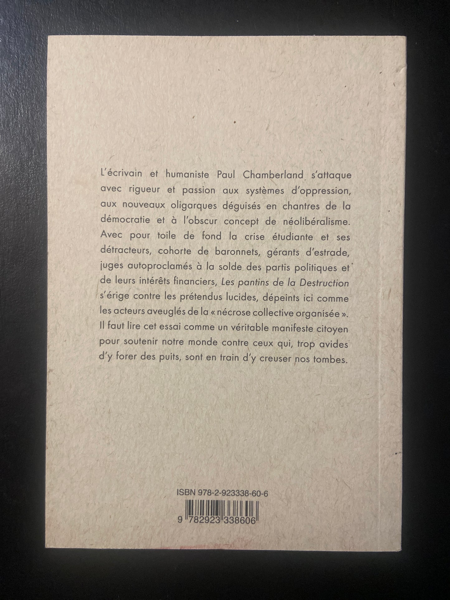 LES PANTINS DE LA DESTRUCTION