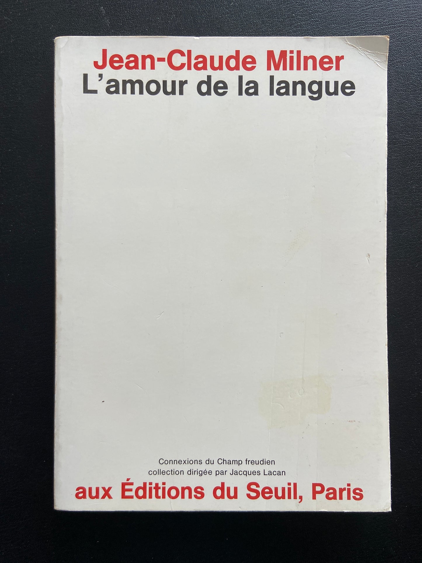 L'AMOUR DE LA LANGUE