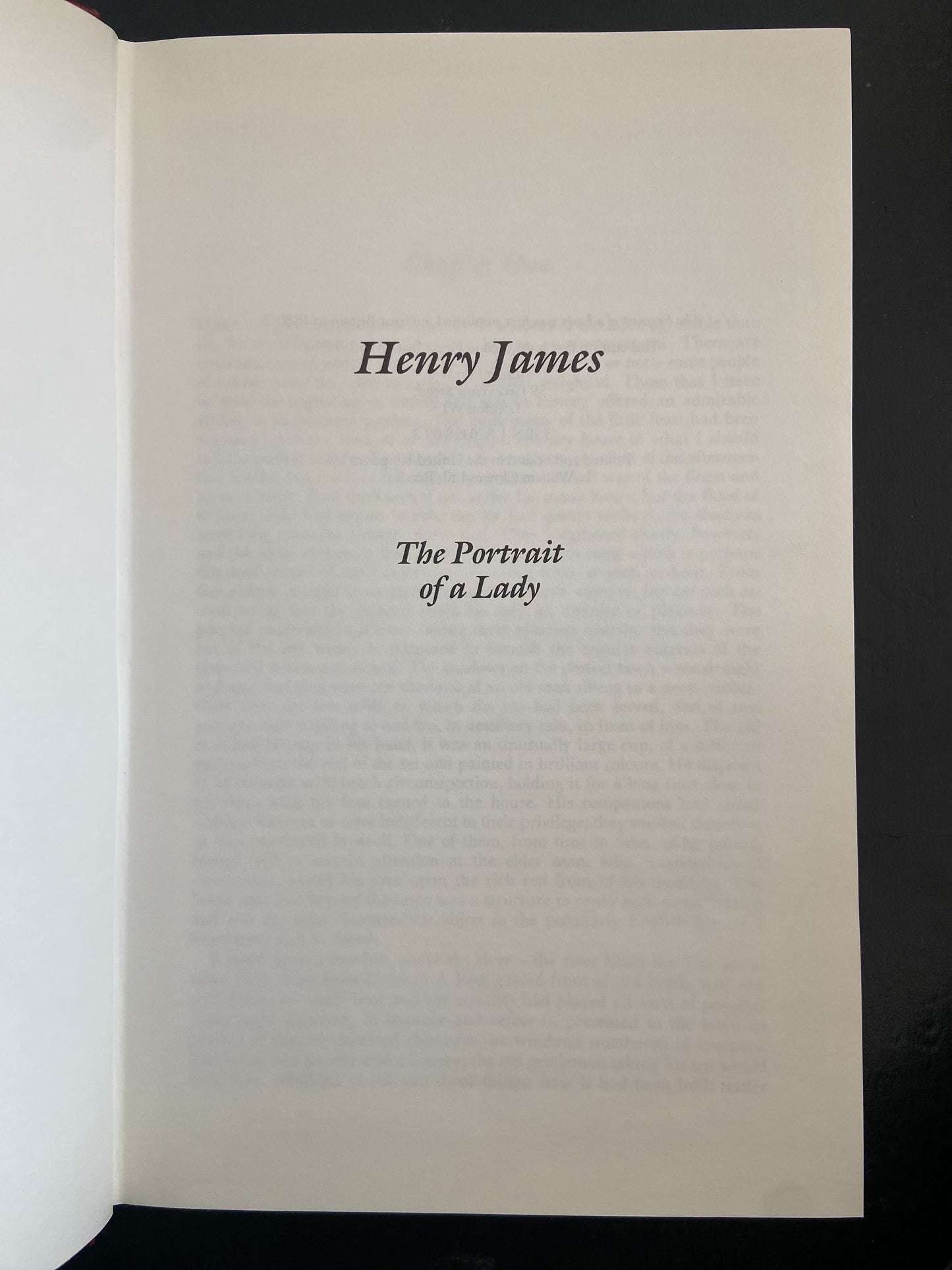 THE PORTRAIT OF A LADY