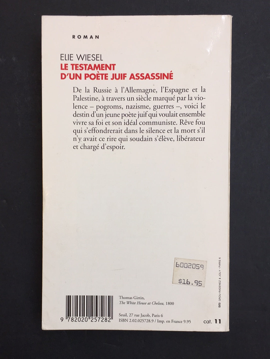 LE TESTAMENT D'UN POÈTE JUIF ASSASSINÉ.