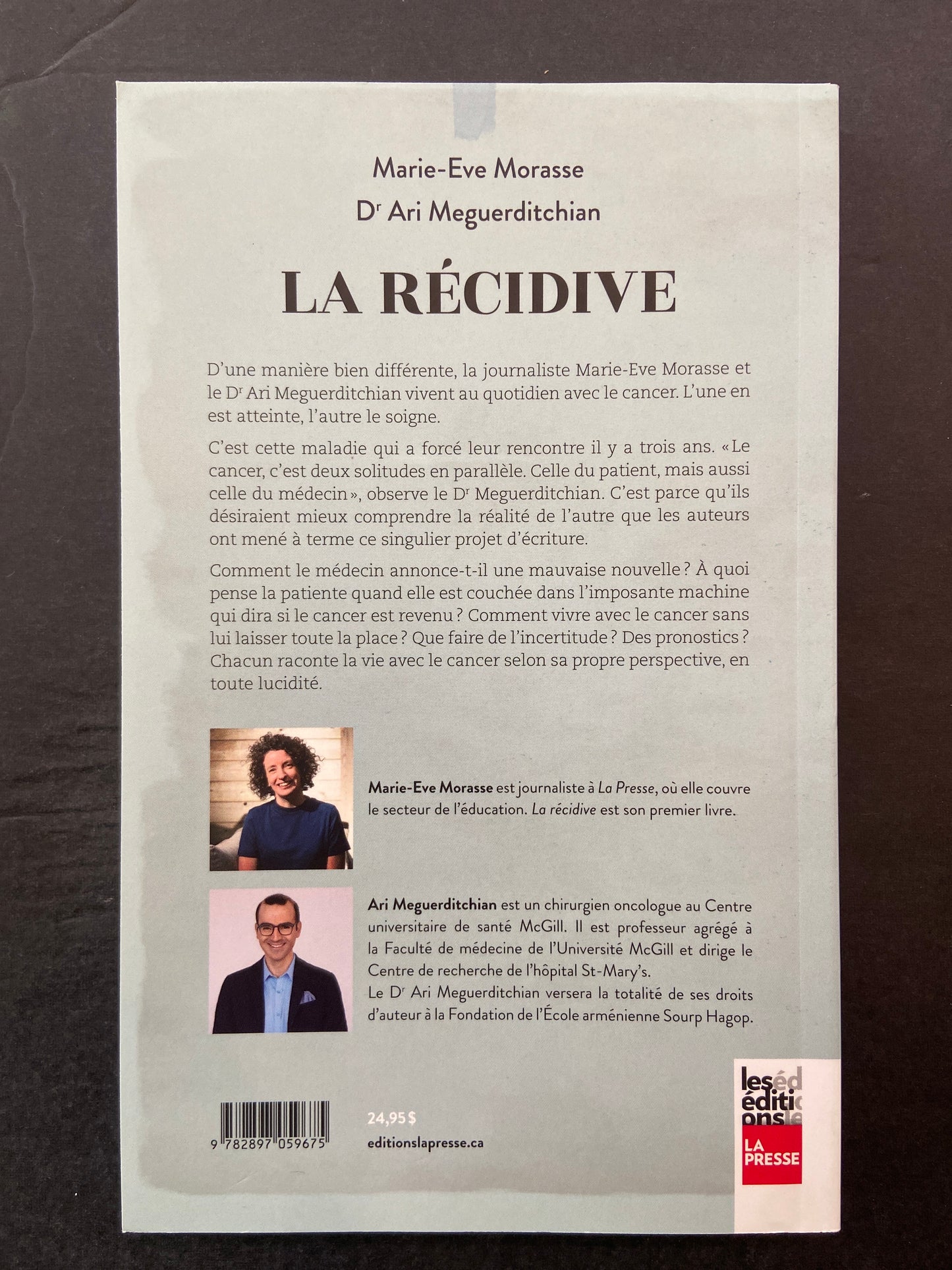 LA RÉCIDIVE : LE CANCER À TRAVERS LES YEUX D'UNE PATIENTE ET DE SON MÉDECIN