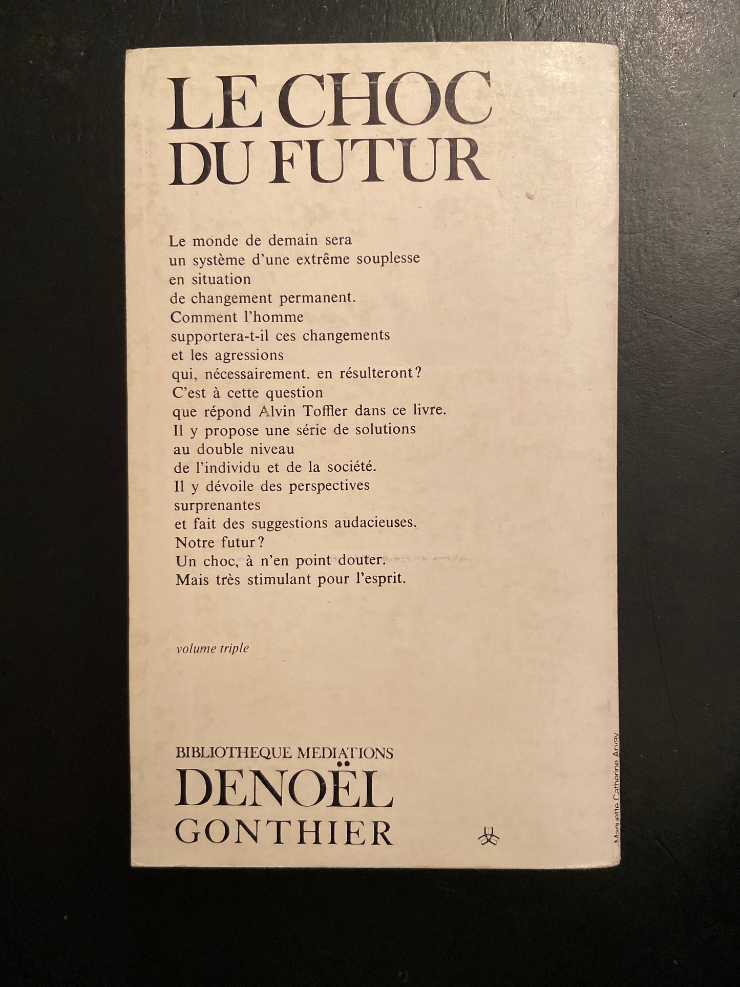 LE CHOC DU FUTUR