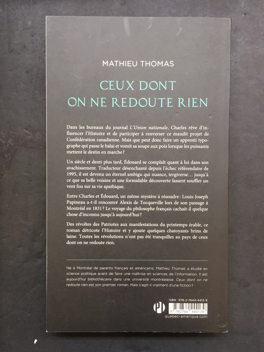 CEUX DONT ON NE REDOUTE RIEN