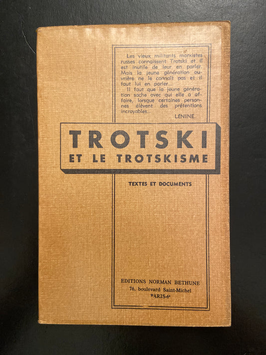 TROTSKI ET LE TROTSKISME