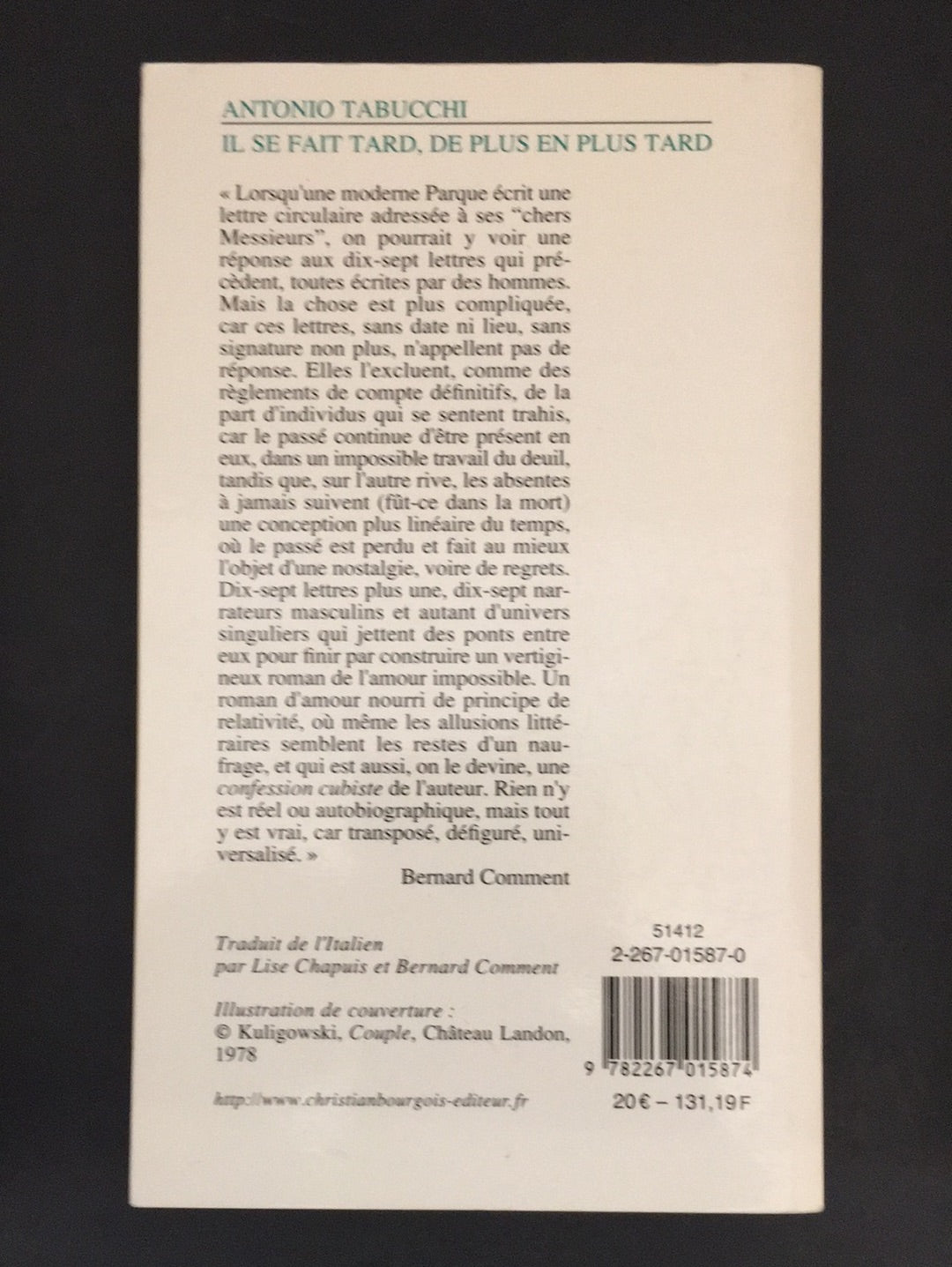 IL SE FAIT TARD... DE PLUS EN PLUS TARD