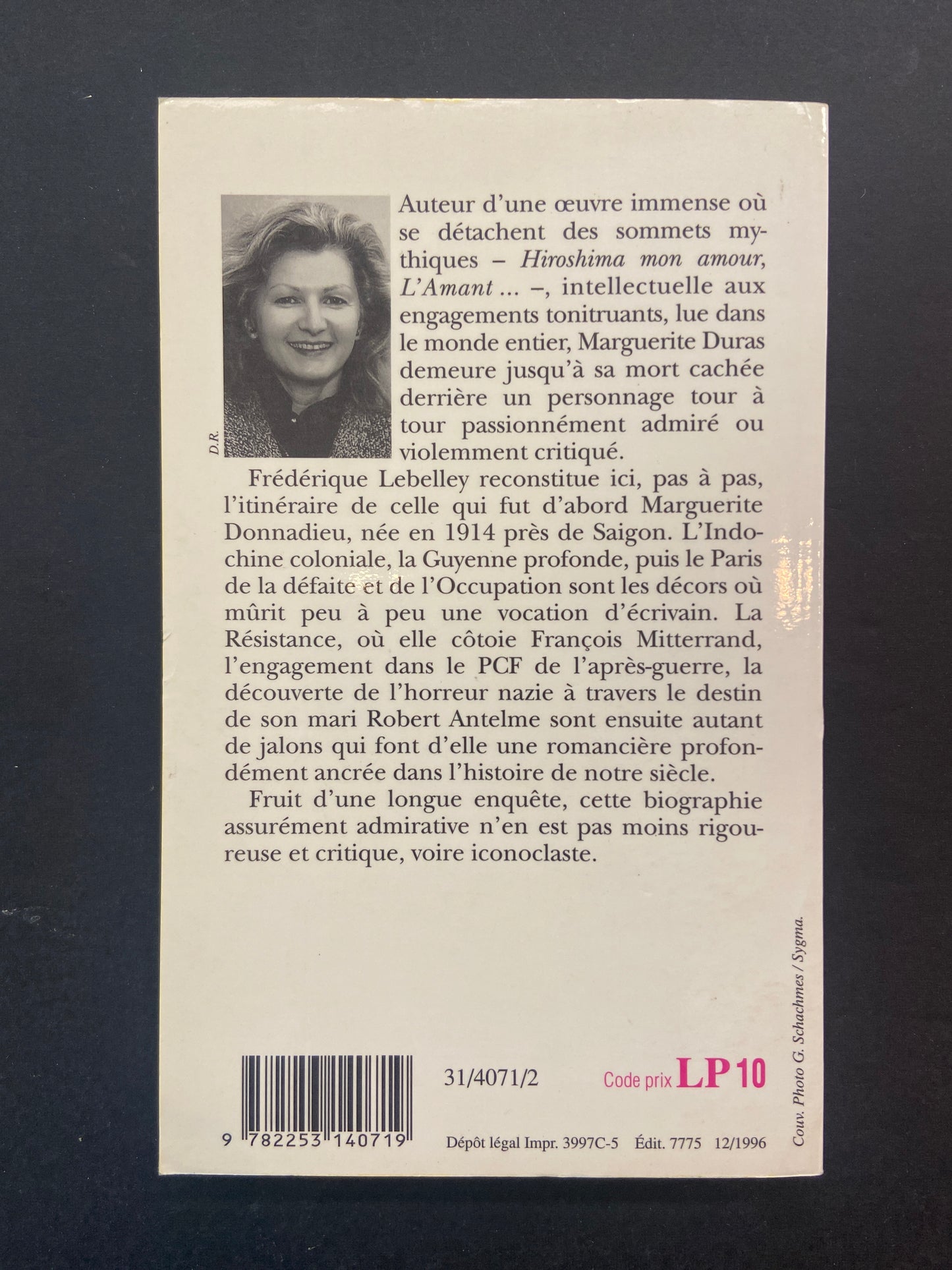 DURAS OU LE POIDS D'UNE PLUME