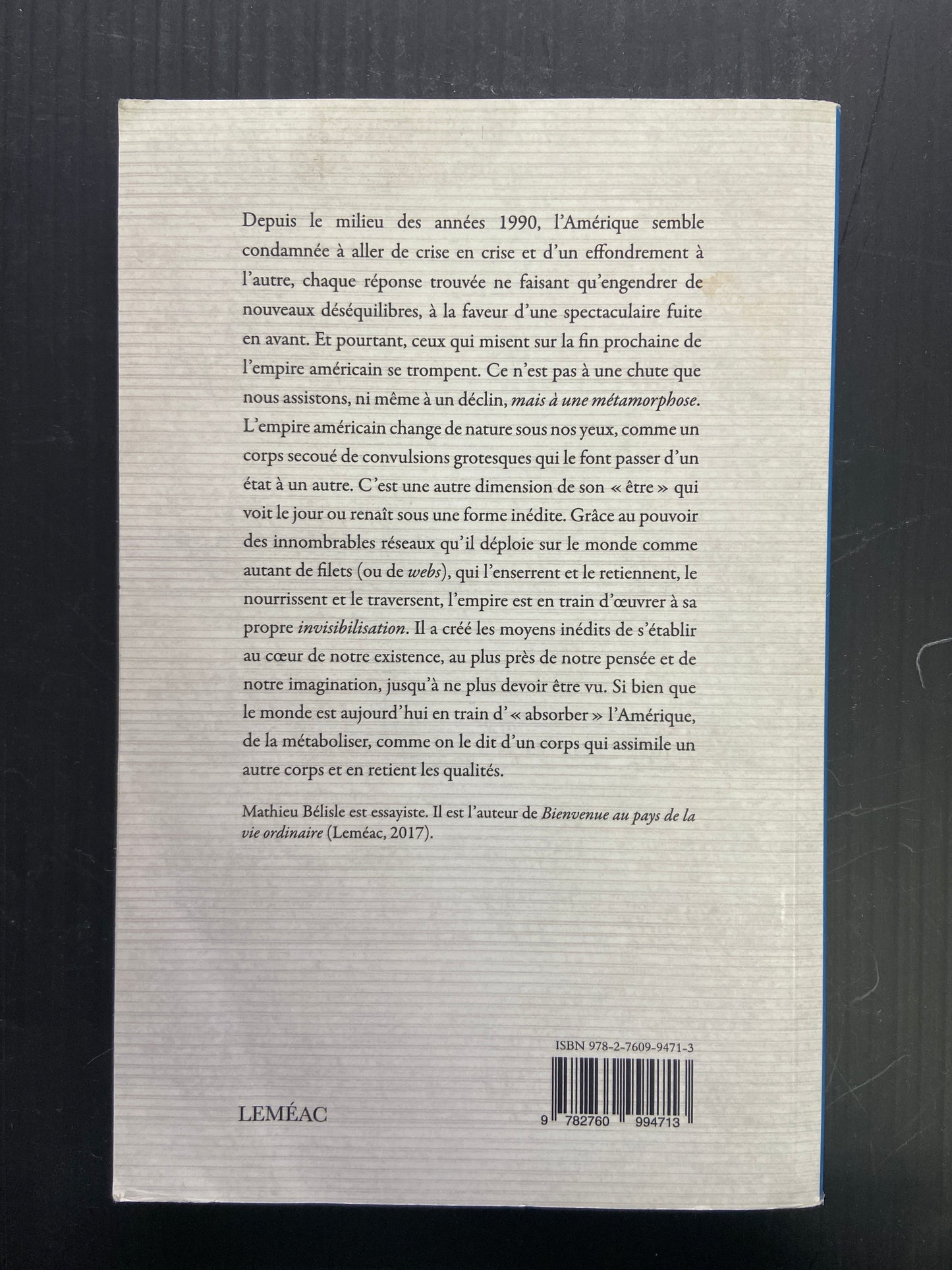 L'EMPIRE INVISIBLE - ESSAI SUR LA MÉTAMORPHOSE DE L'AMÉRIQUE