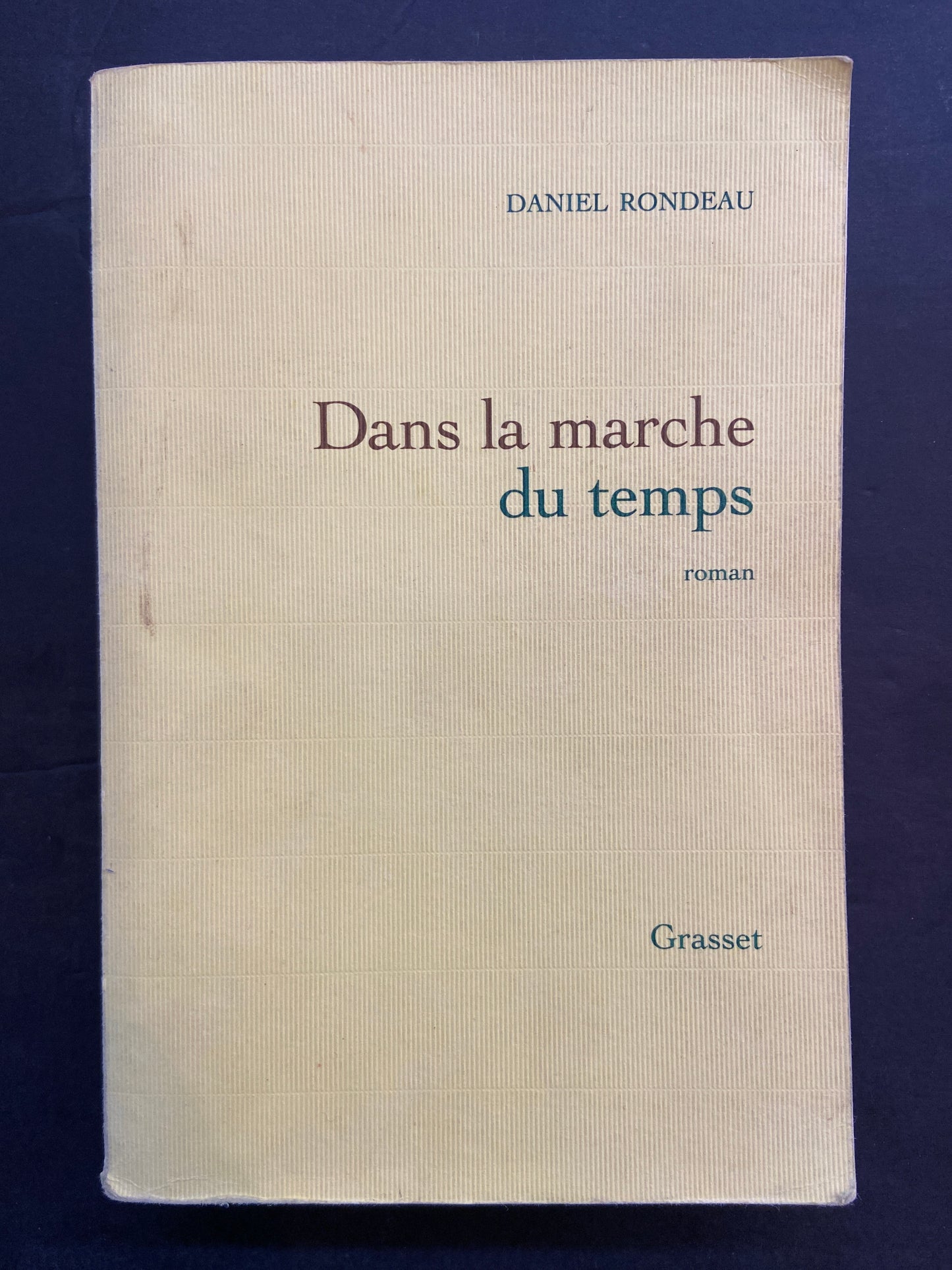 DANS LA MARCHE DU TEMPS