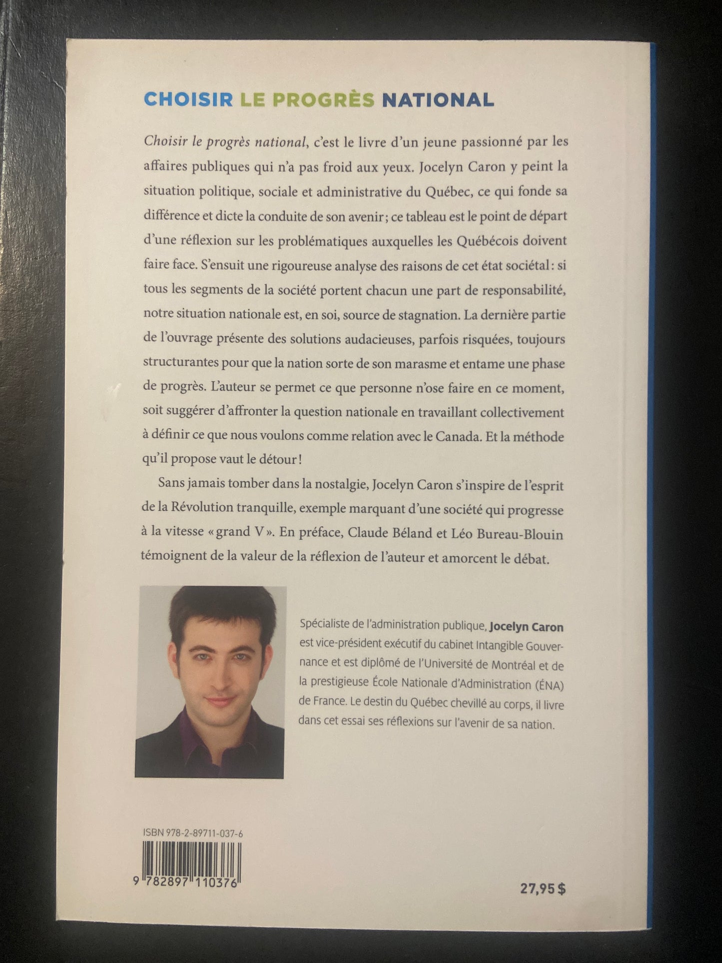 CHOISIR LE PROGRÈS NATIONAL