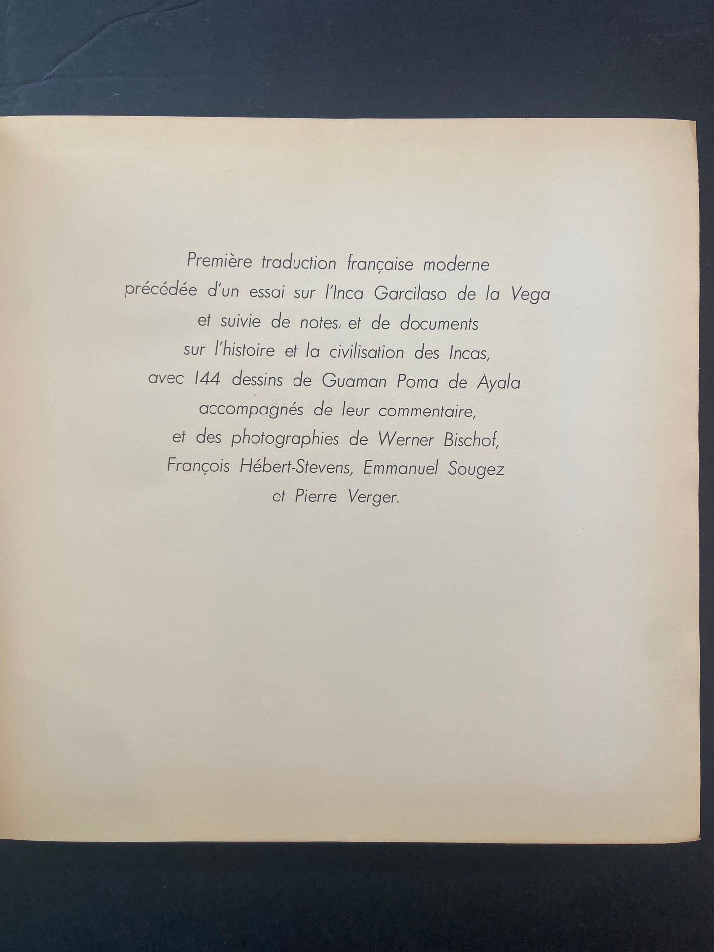 LES COMMENTAIRES ROYAUX DE L'INCA GARCILASO
