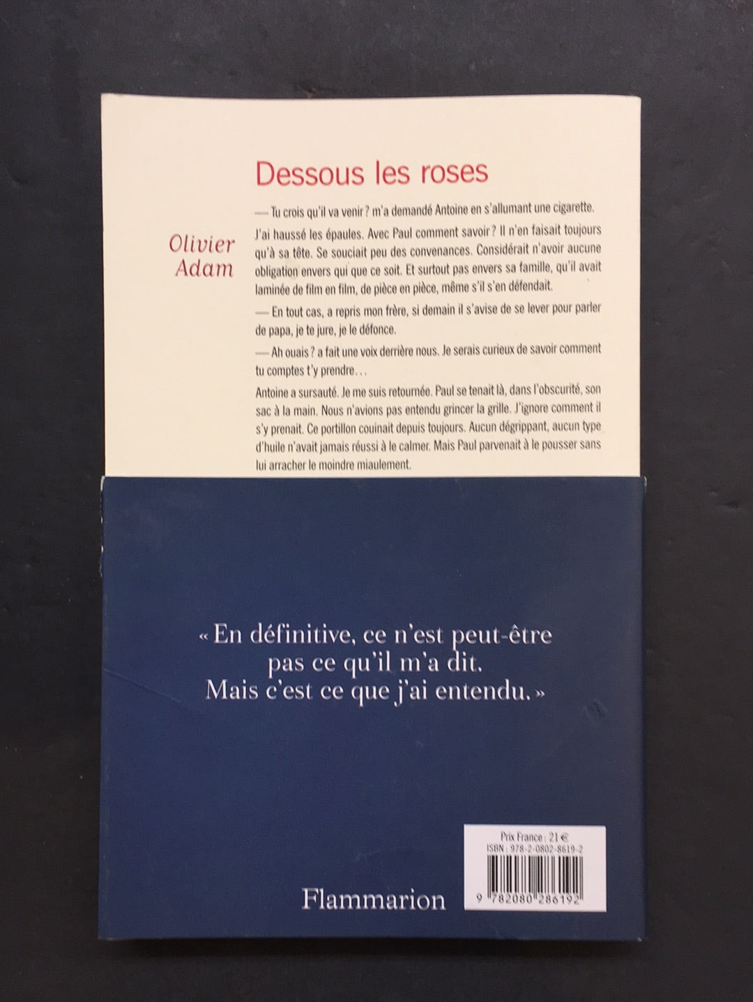 DESSOUS LES ROSES