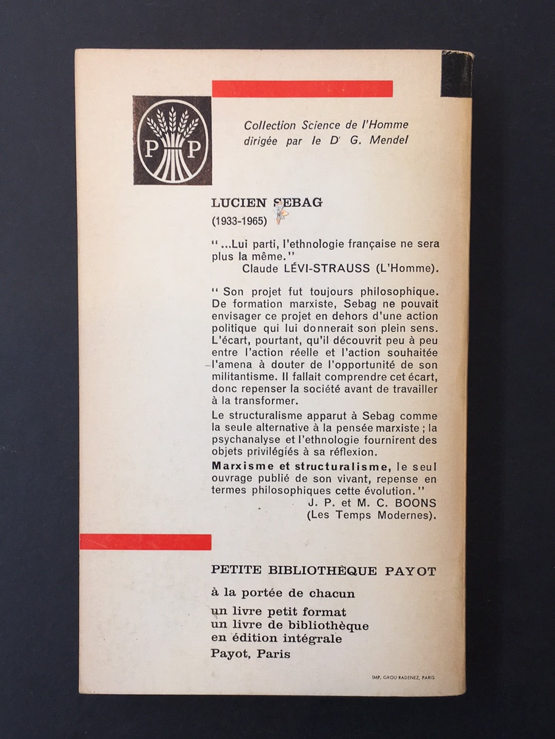 MARXISME ET STRUCTURALISME