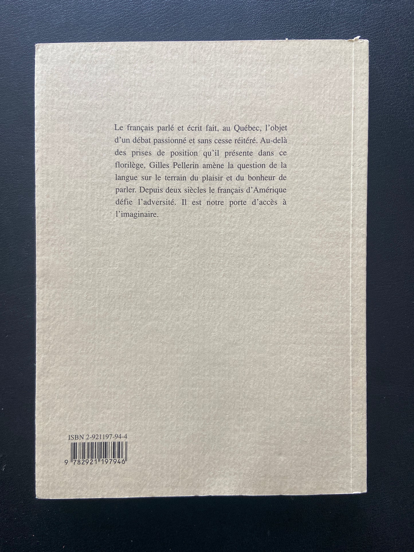 RÉCITS D'UNE PASSION