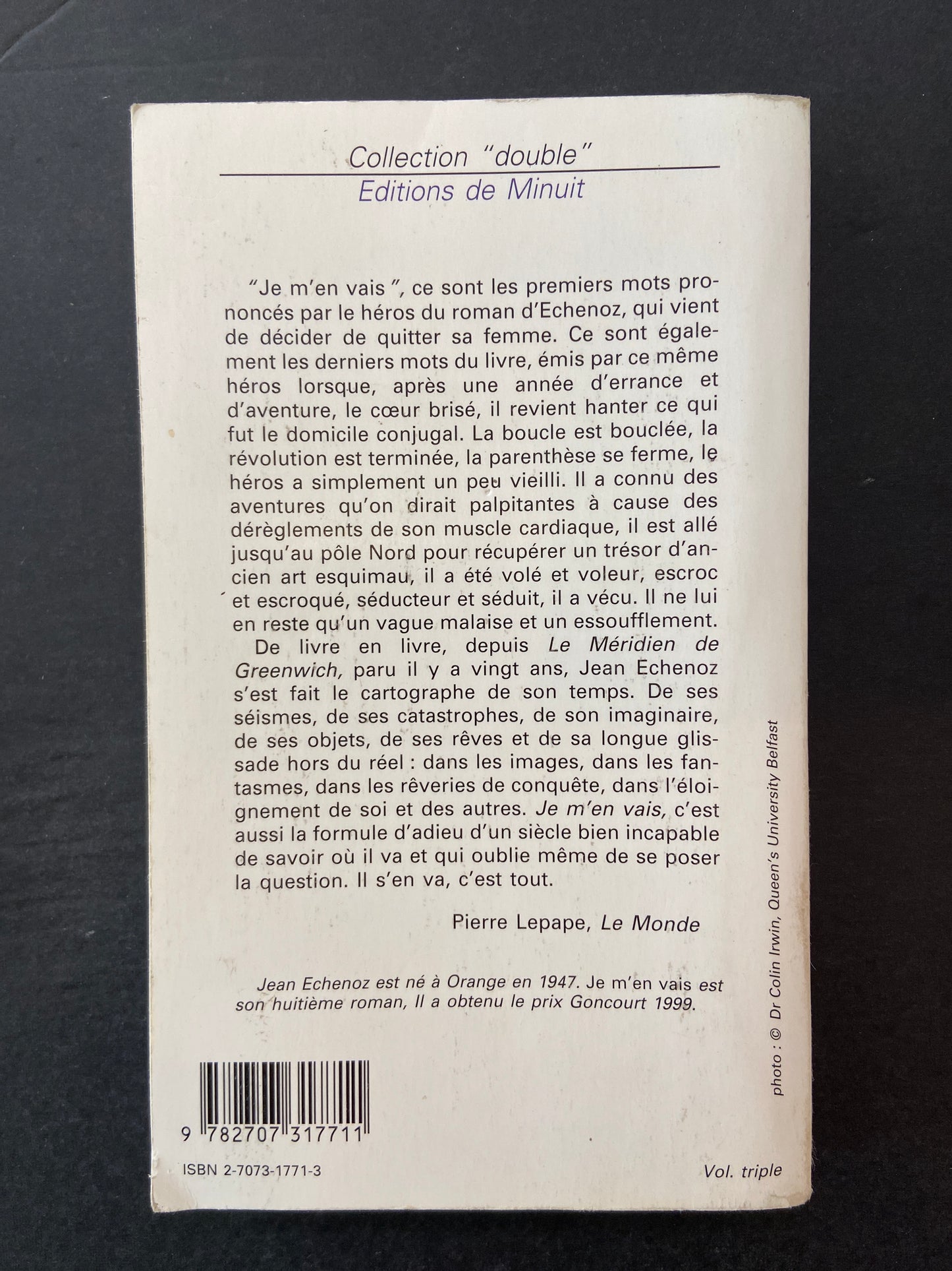 JE M'EN VAIS