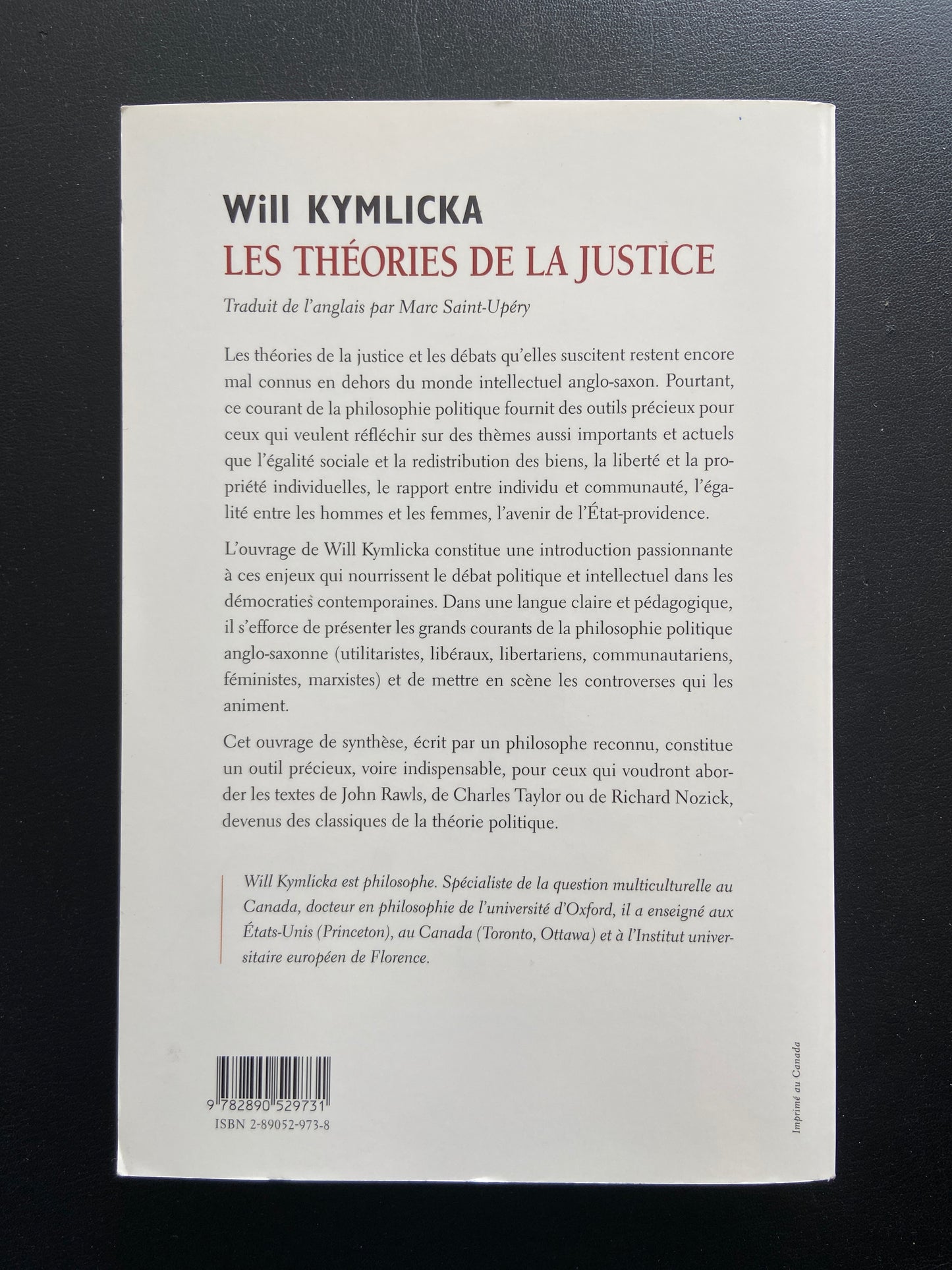 LES THÉORIES DE LA JUSTICE