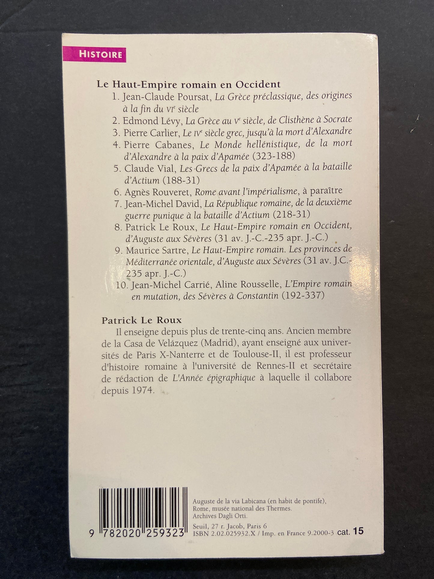 NOUVELLE HISTOIRE DE L'ANTIQUITÉ - T.08 - LE HAUT-EMPIRE ROMAIN EN OCCIDENT
