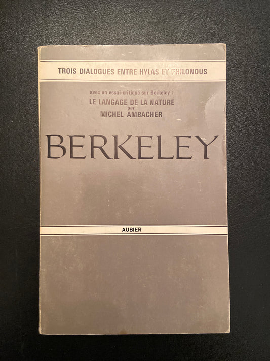 TROIS DIALOGUES ENTRE HYLAS ET PHILONOUS