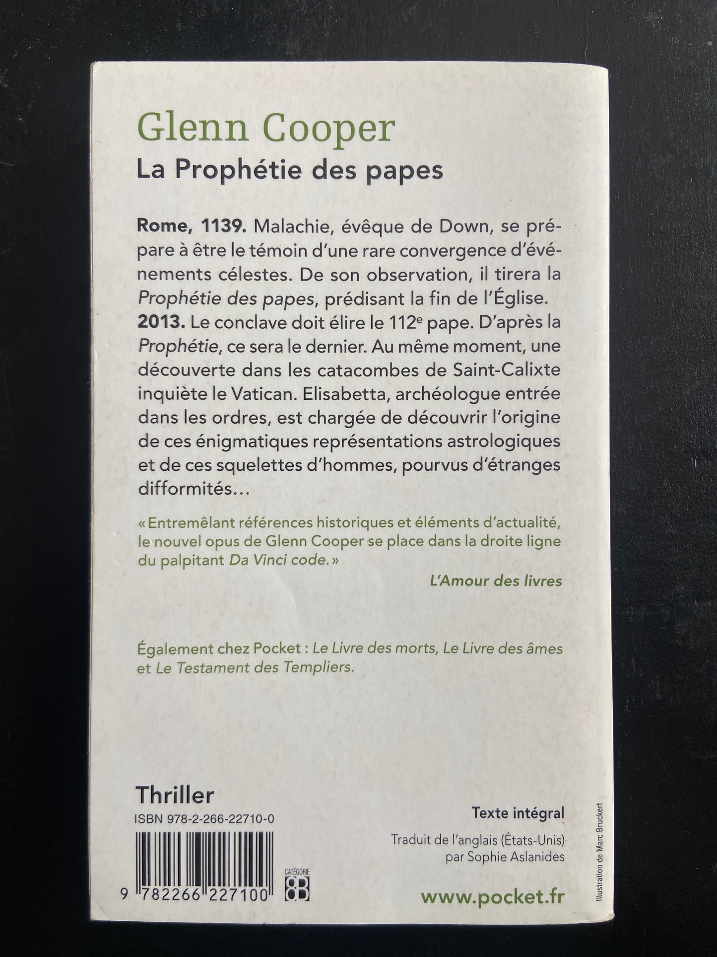 LA PROPHÉTIE DES PAPES