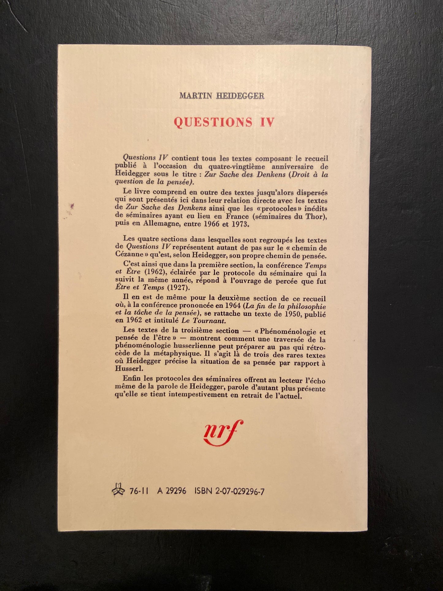 QUESTIONS IV