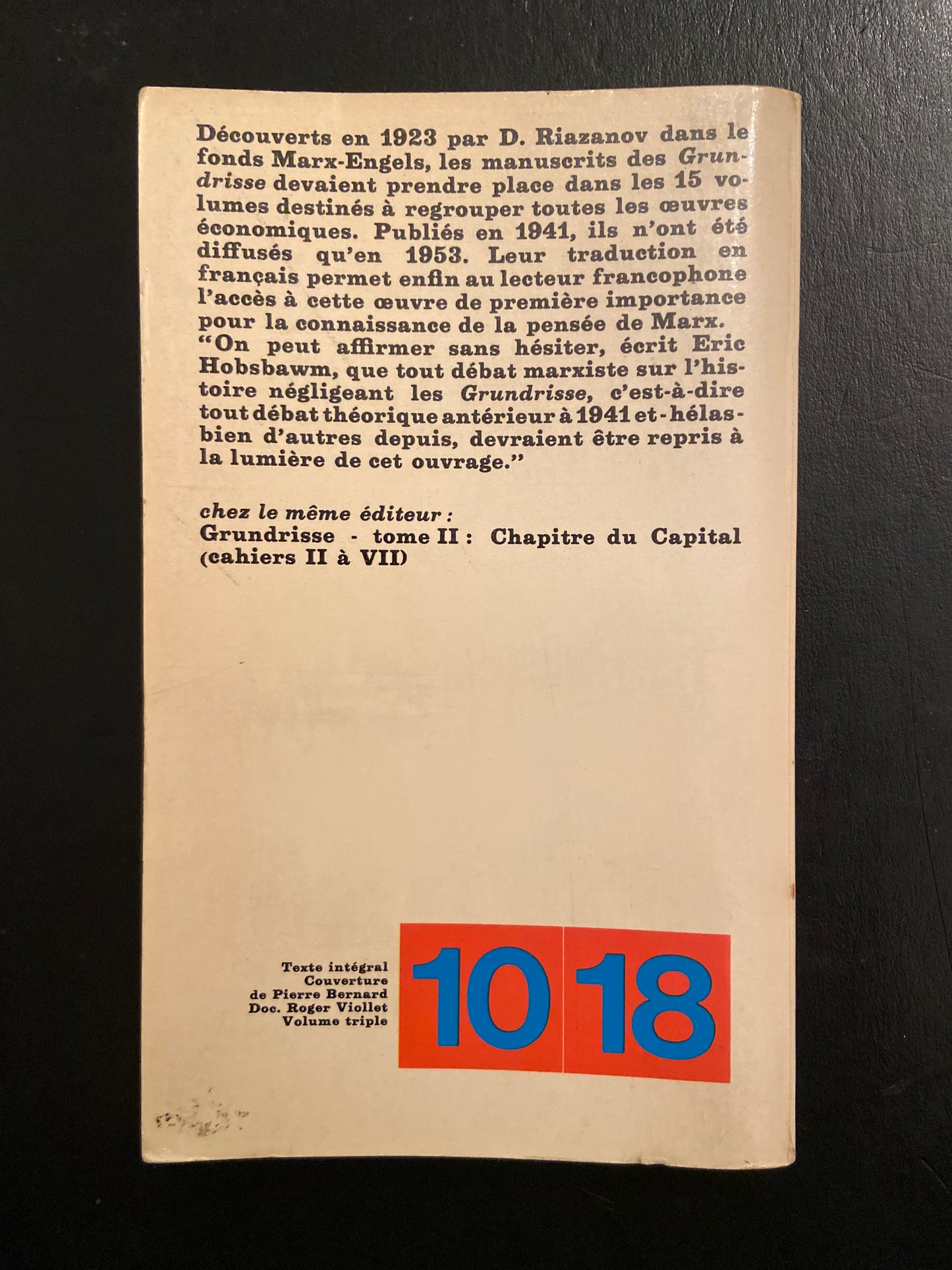 GRUNDRISSE - 1. CHAPITRE DE L'ARGENT