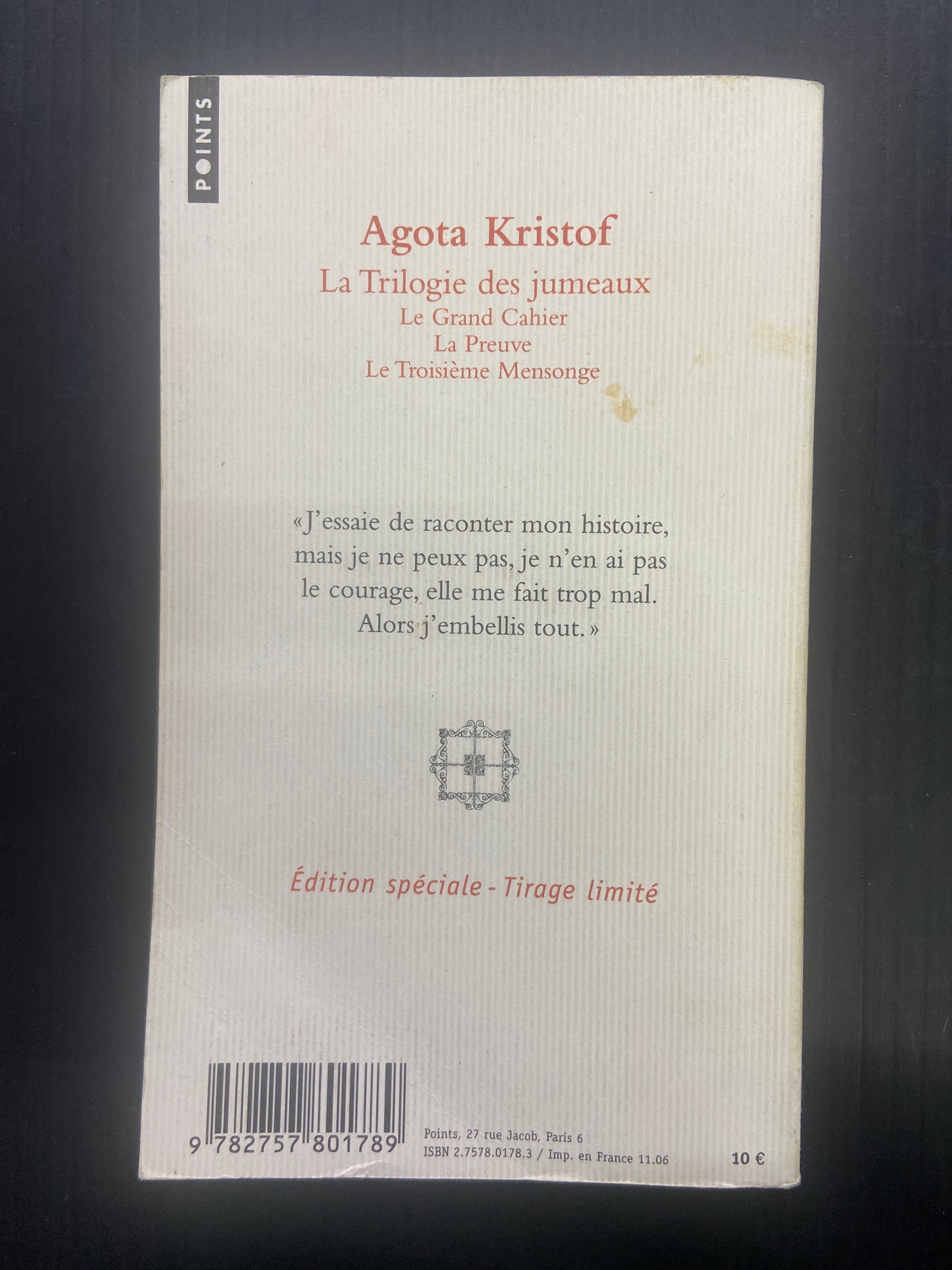 LA TRILOGIE DES JUMEAUX