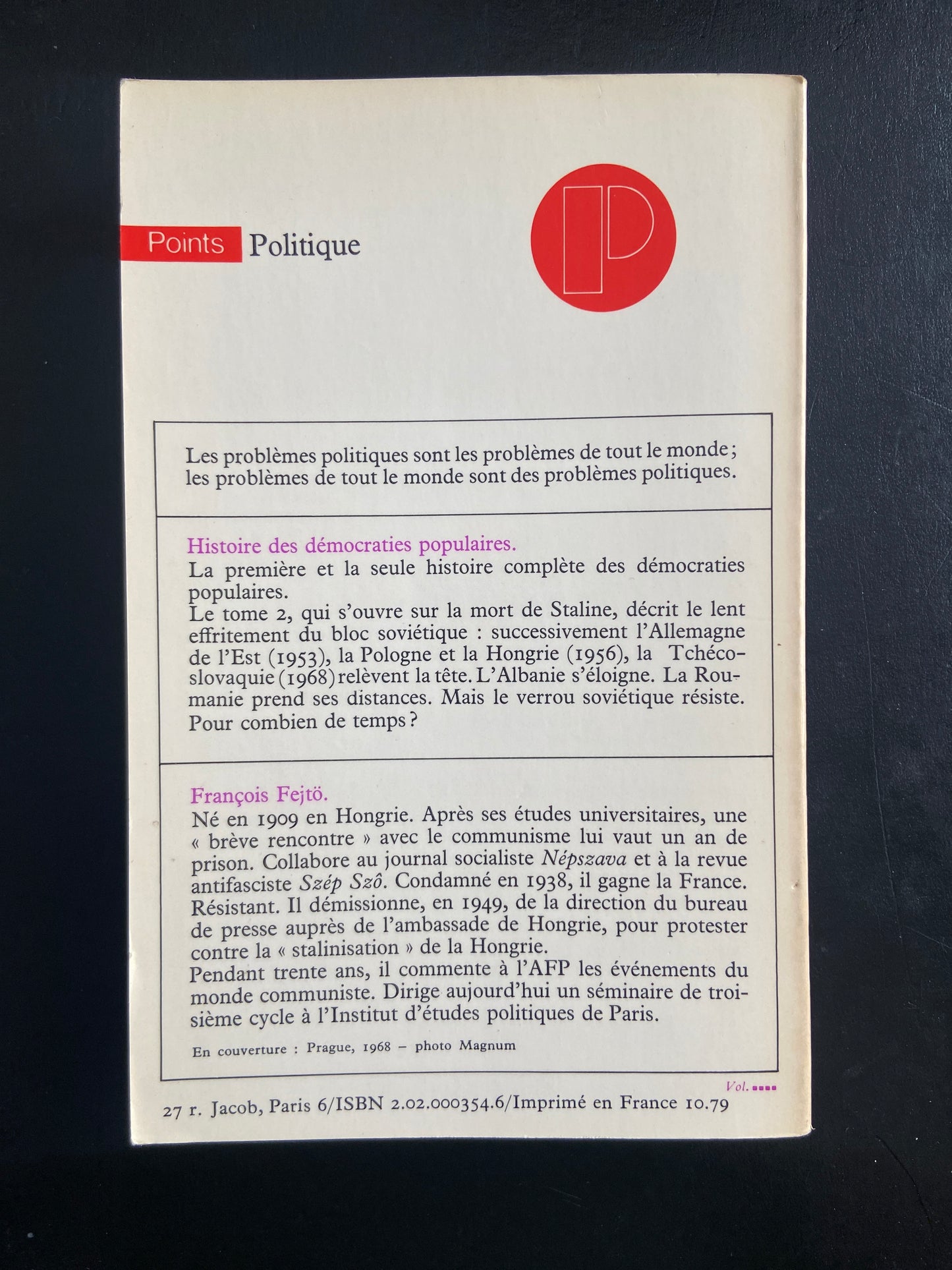 HISTOIRES DES DÉMOCRATIES POPULAIRES - TOMES 1 ET 2