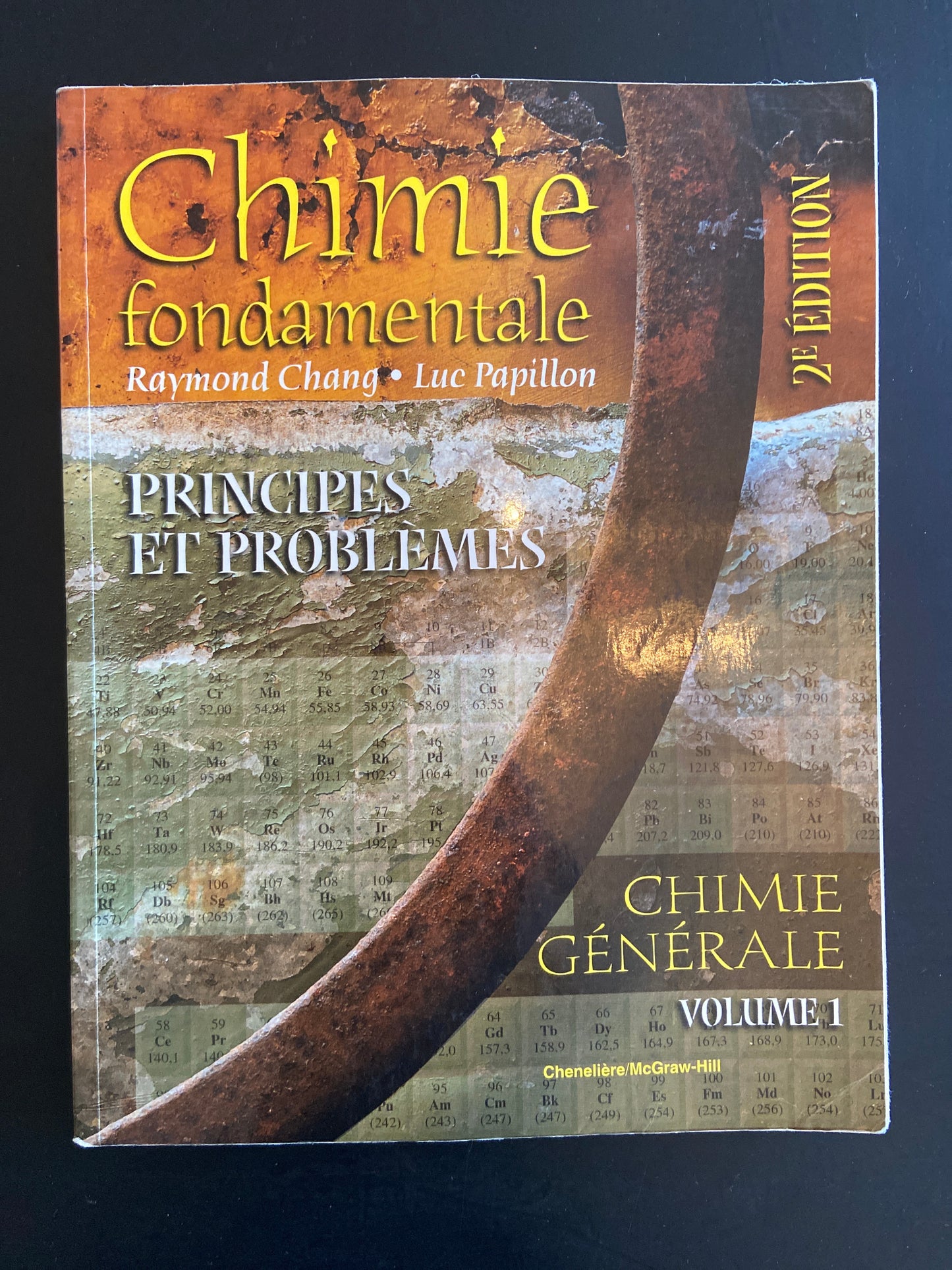 CHIMIE FONDAMENTALE - PRINCIPES ET PROBLÈMES - VOL. 1 ET 2