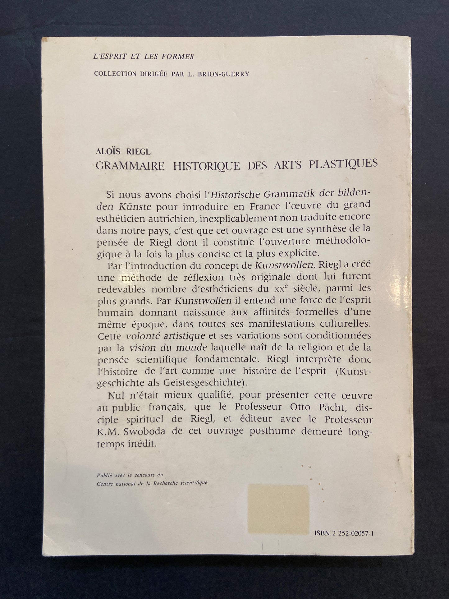 GRAMMAIRE HISTORIQUE DES ARTS PLASTIQUES