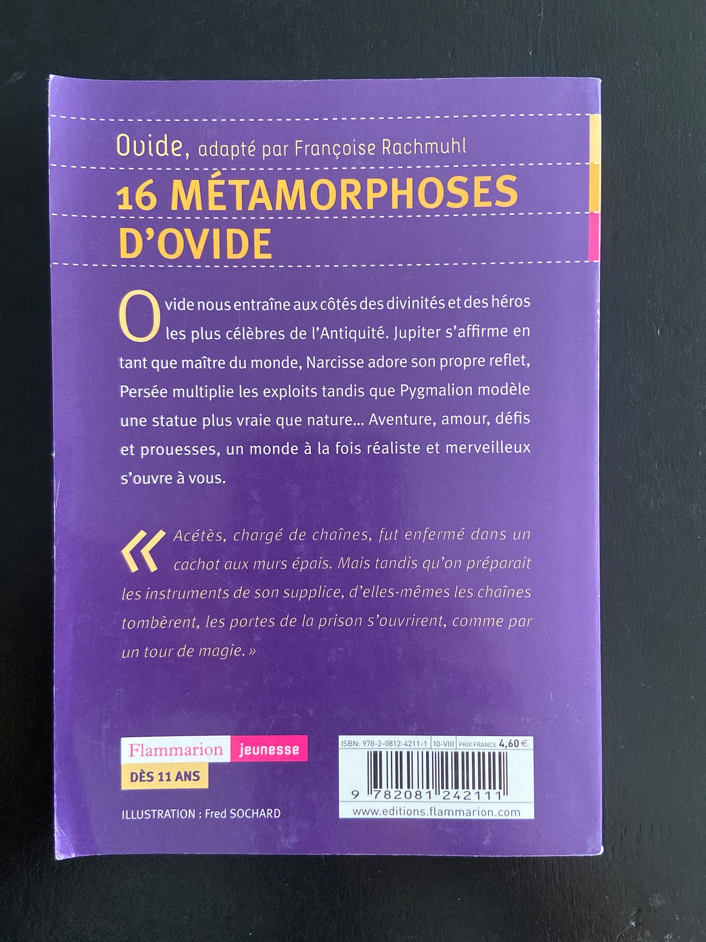 16 MÉTAMORPHOSE D'OVIDE