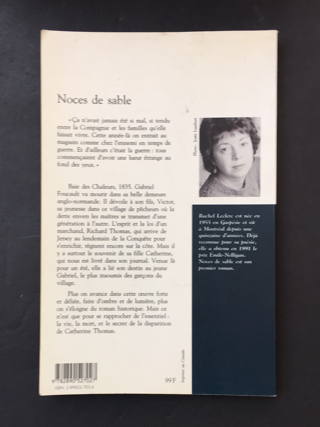 NOCES DE SABLE