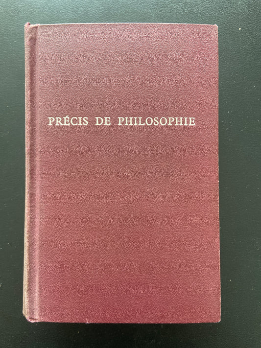 PRÉCIS DE PHILOSOPHIE