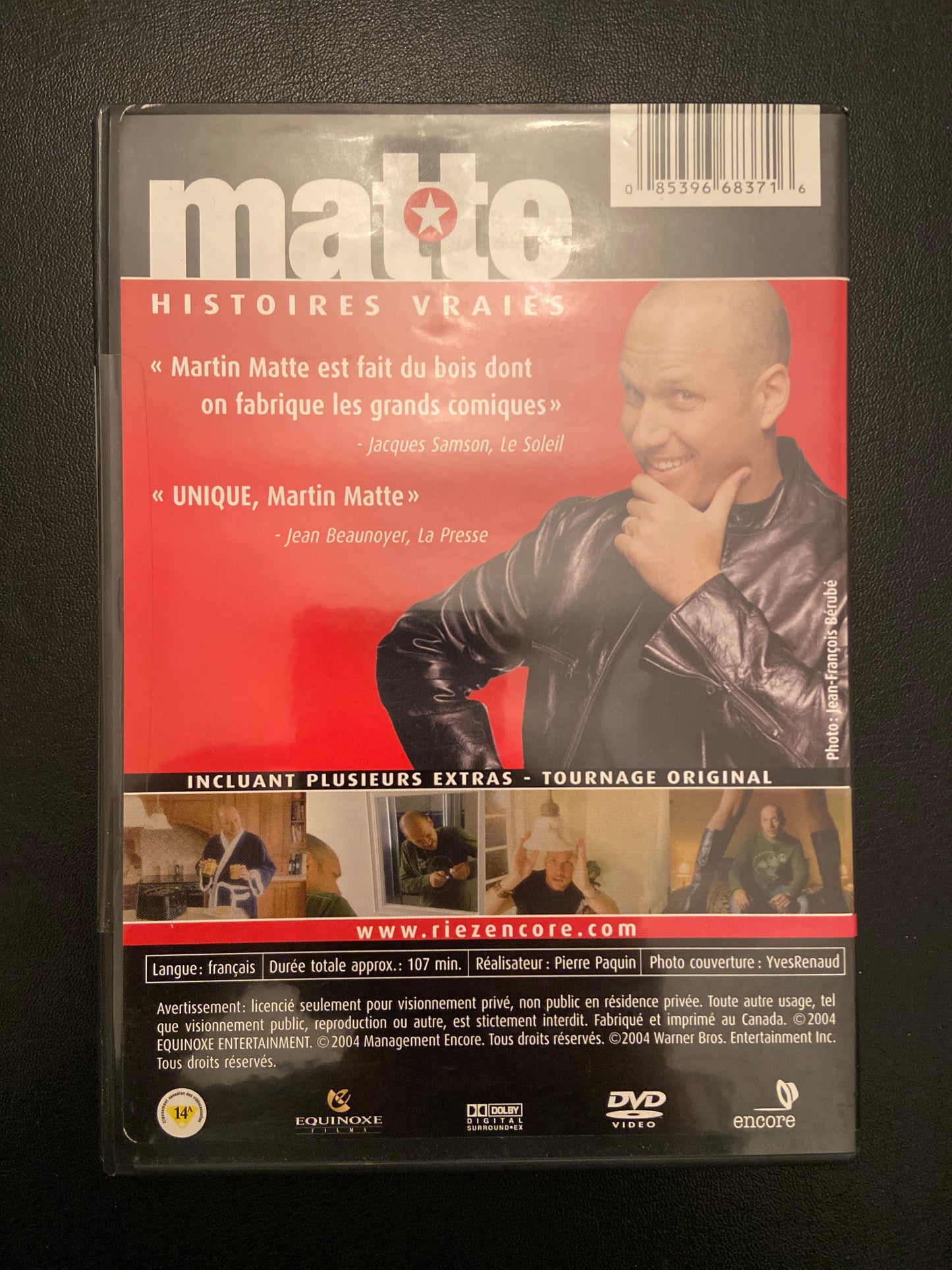 MARTIN MATTE : HISTOIRES VRAIES