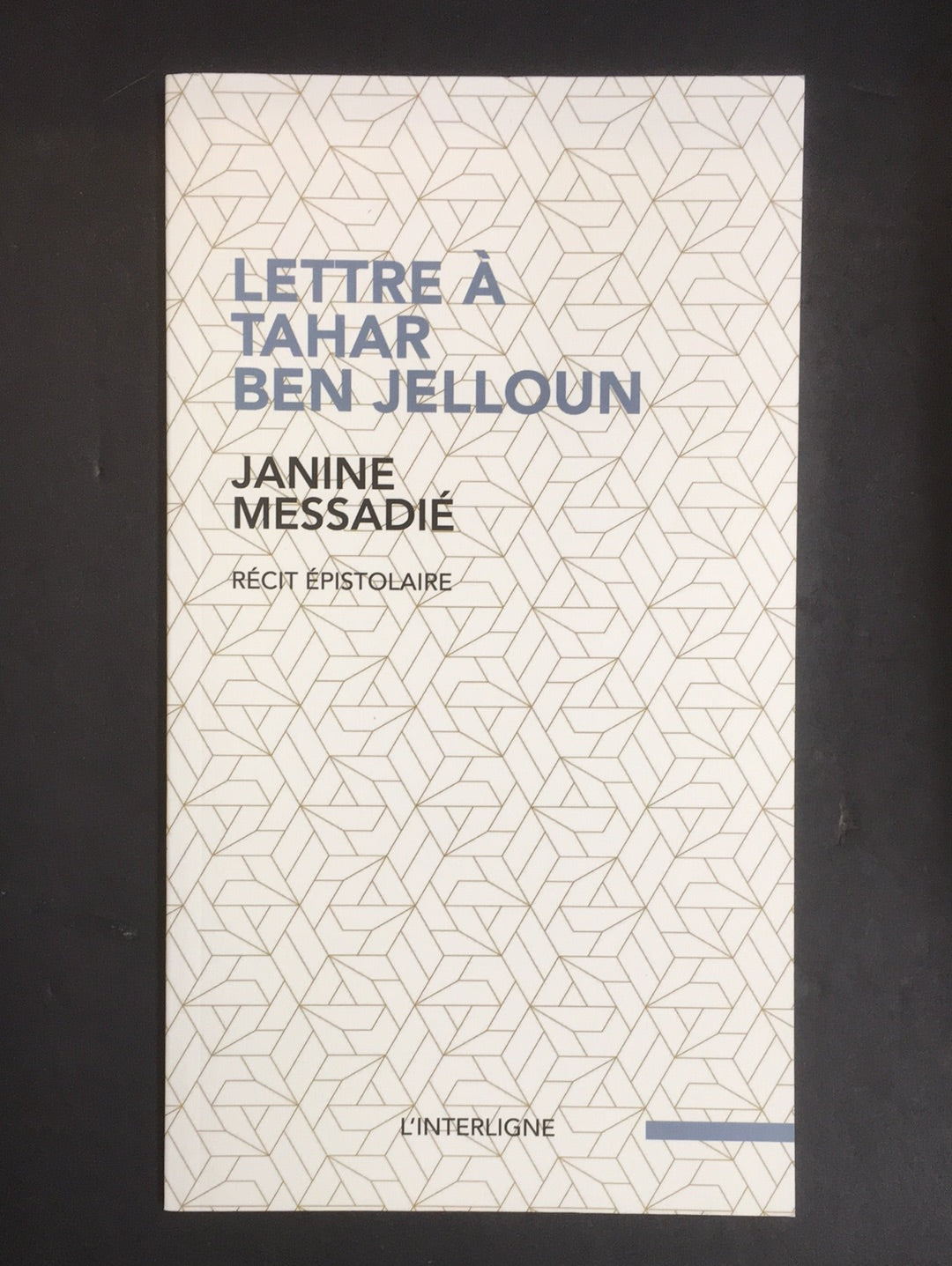 LETTRE À TAHAR BEN JELLOUN