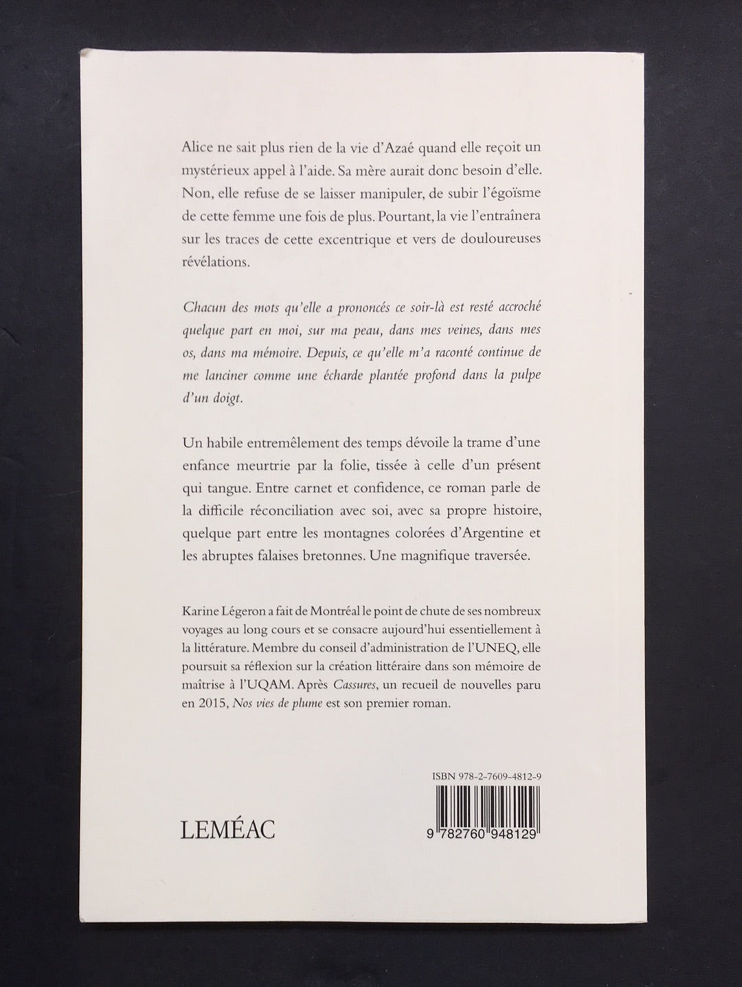 NOS VIES DE PLUME