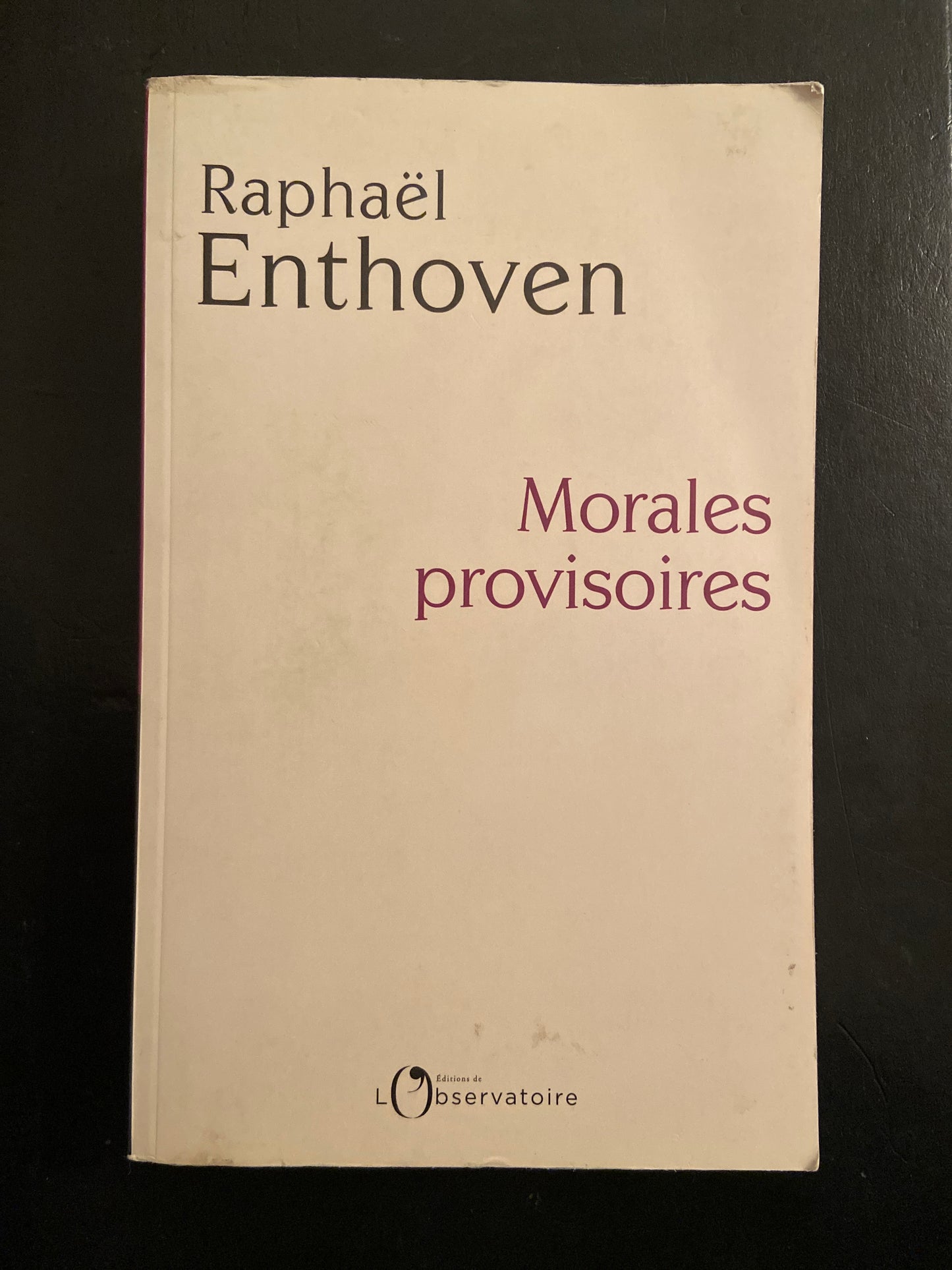 MORALES PROVISOIRES