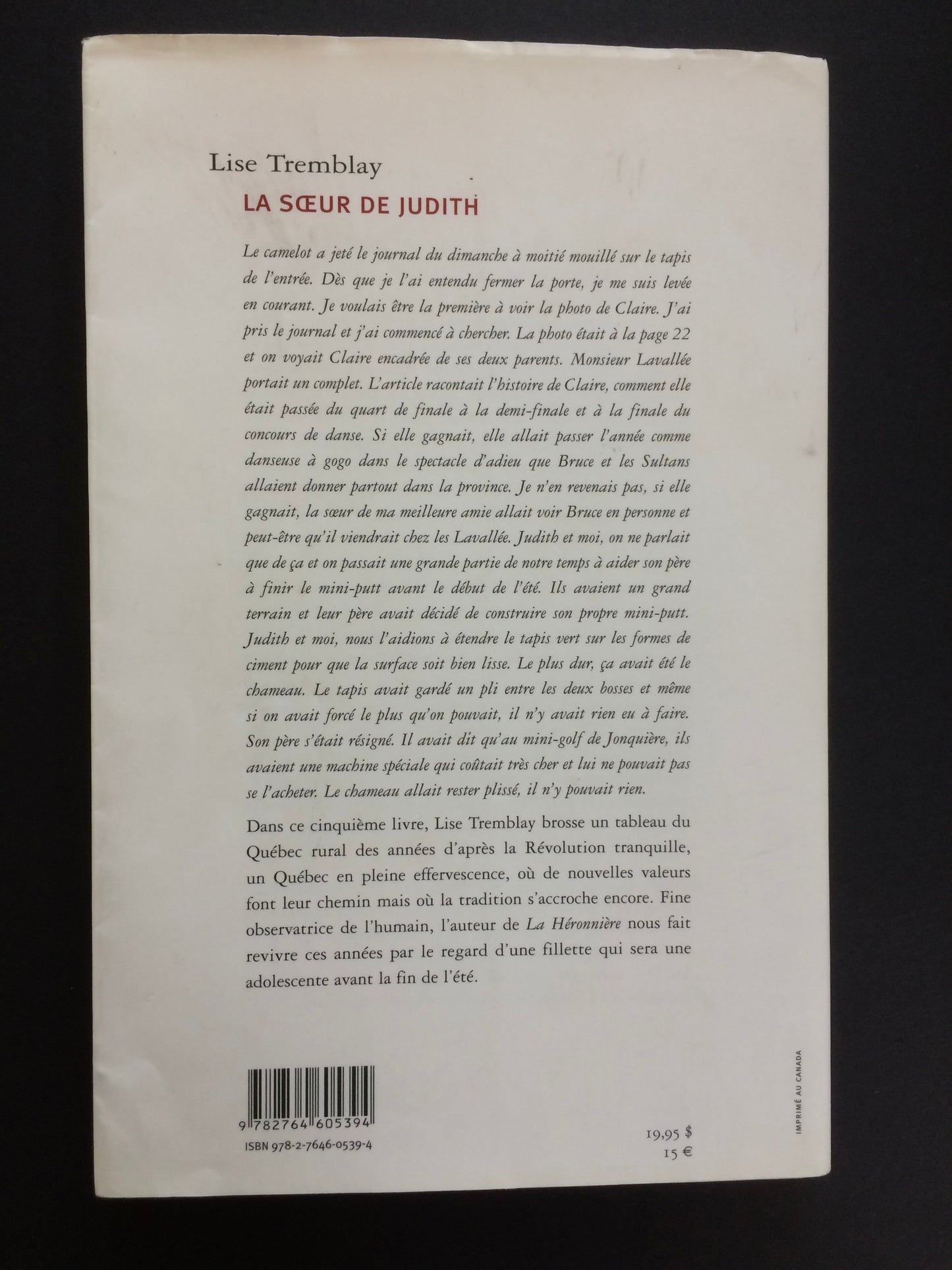 LA SŒUR DE JUDITH