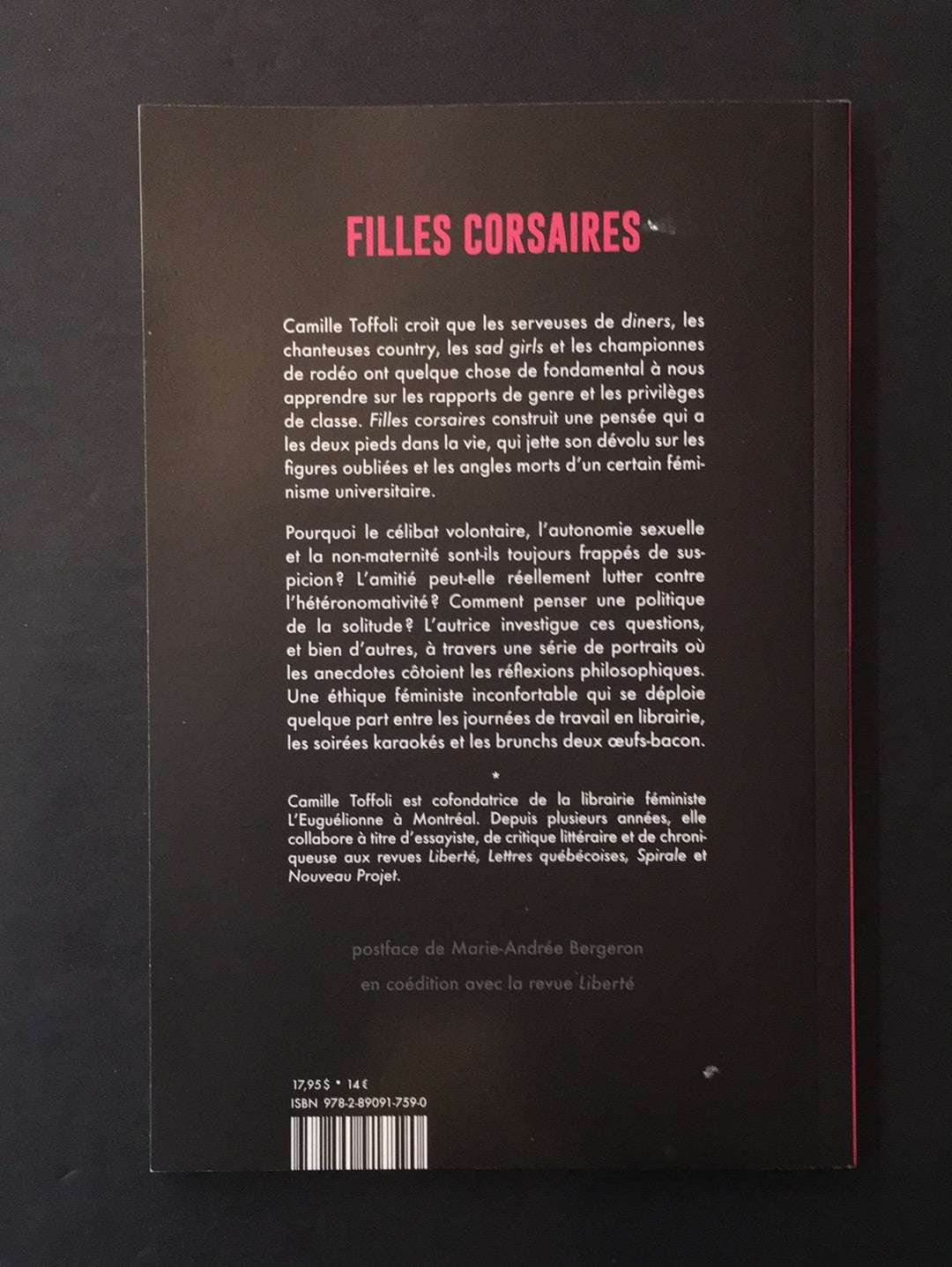 FILLES CORSAIRES - ÉCRITS SUR L'AMOUR LES LUTTES SOCIALES ET LE KARAOKÉ