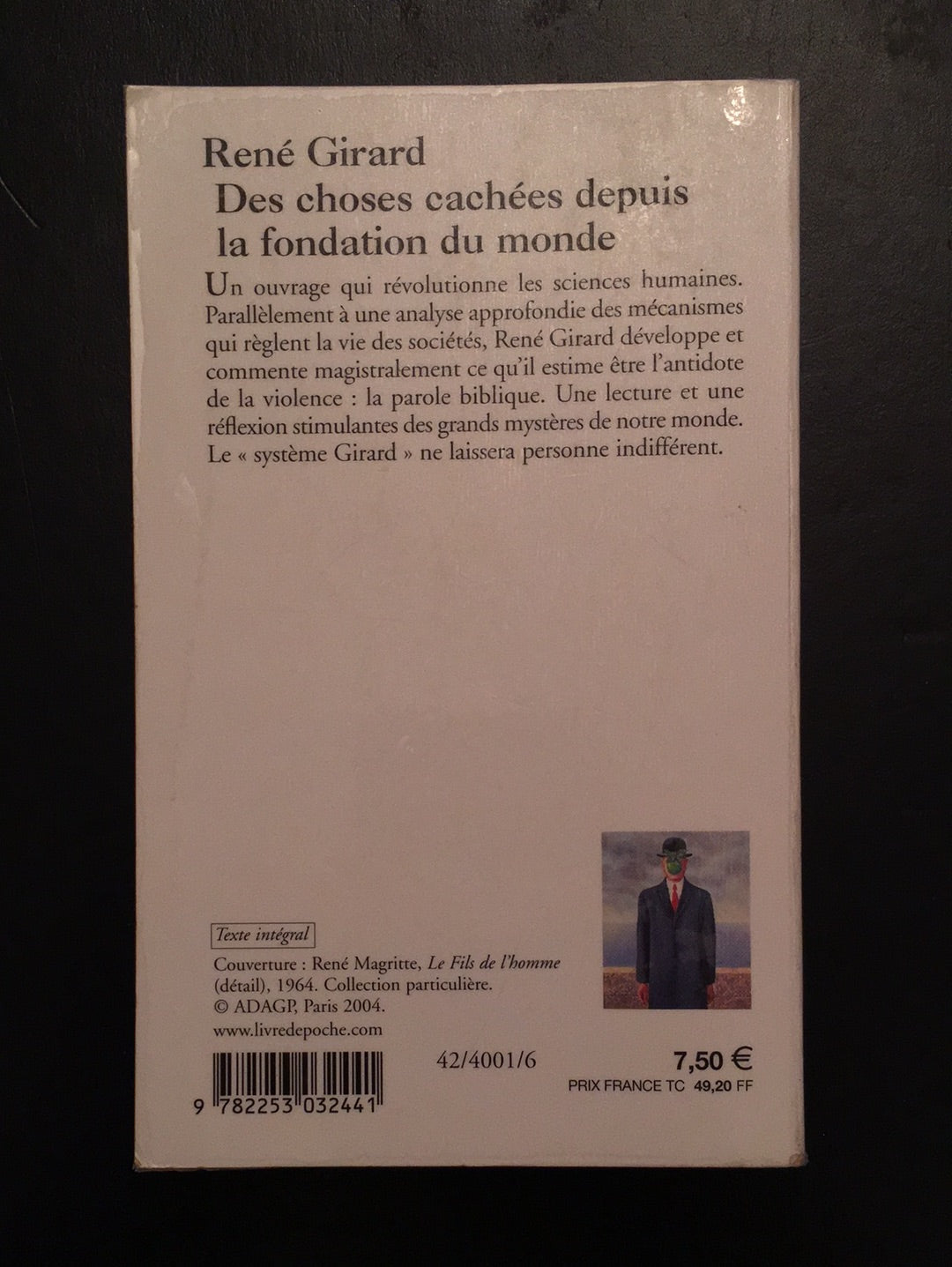 DES CHOSES CACHÉES DEPUIS LA FONDATION DU MONDE