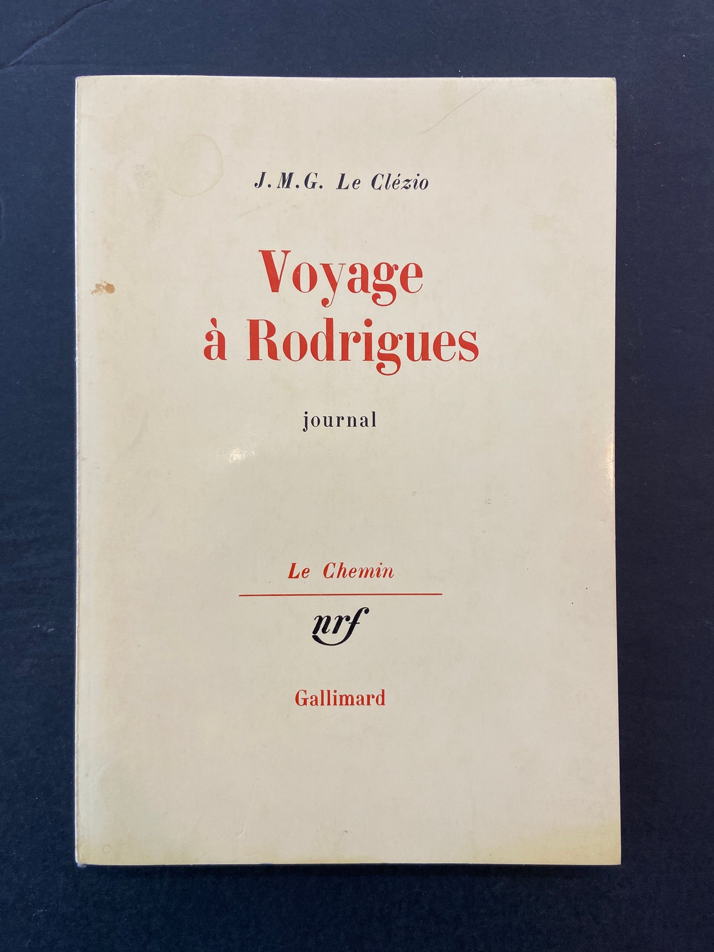 VOYAGE À RODRIGUES - JOURNAL