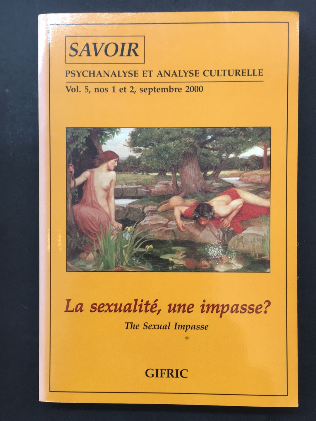 LA SEXUALITÉ UNE IMPASSE?