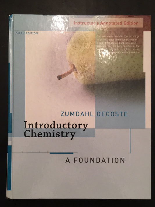 INTRODUCTORY CHEMISTRY - A FOUNDATION