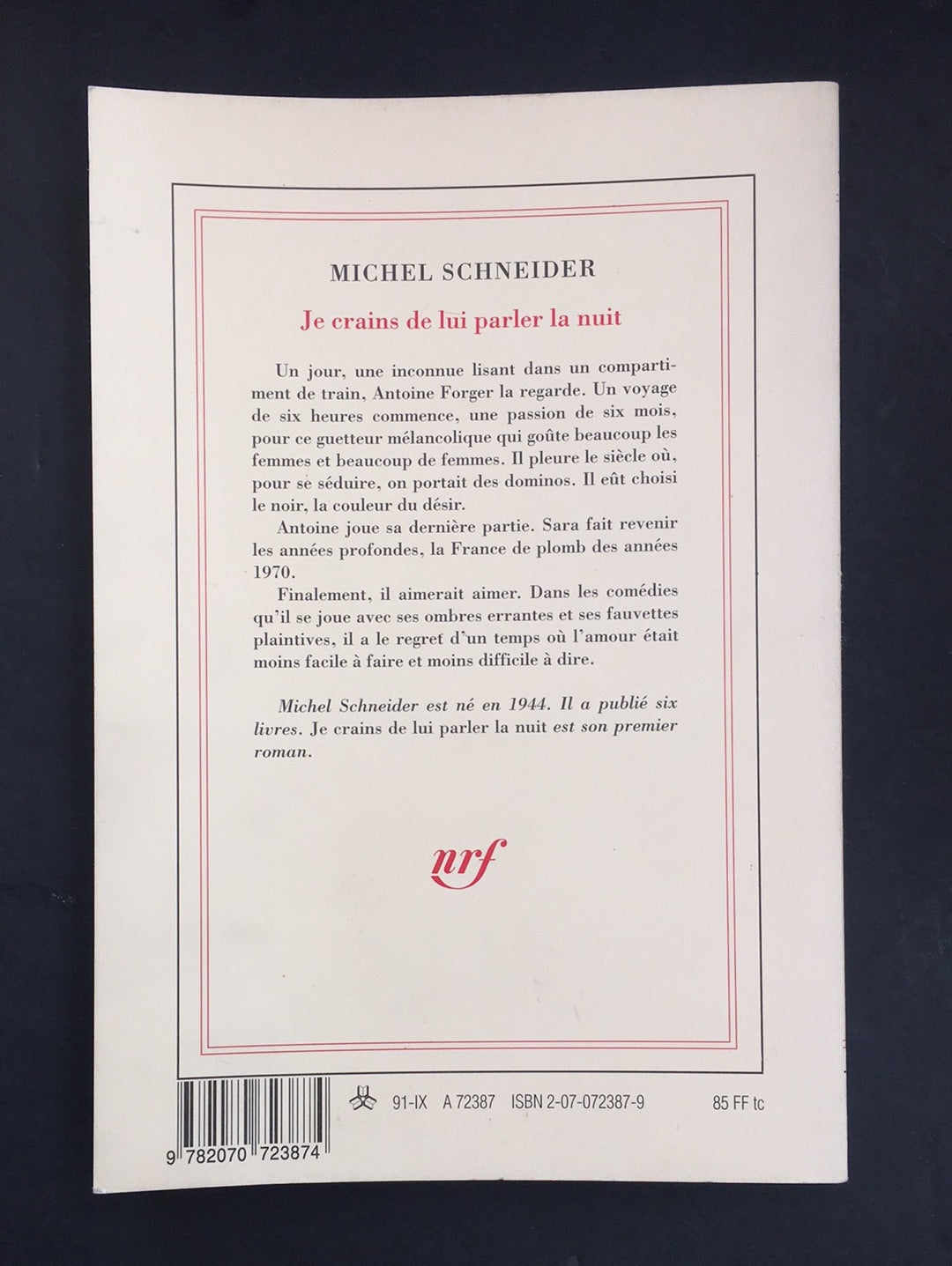 JE CRAINS DE PARLER DE LUI