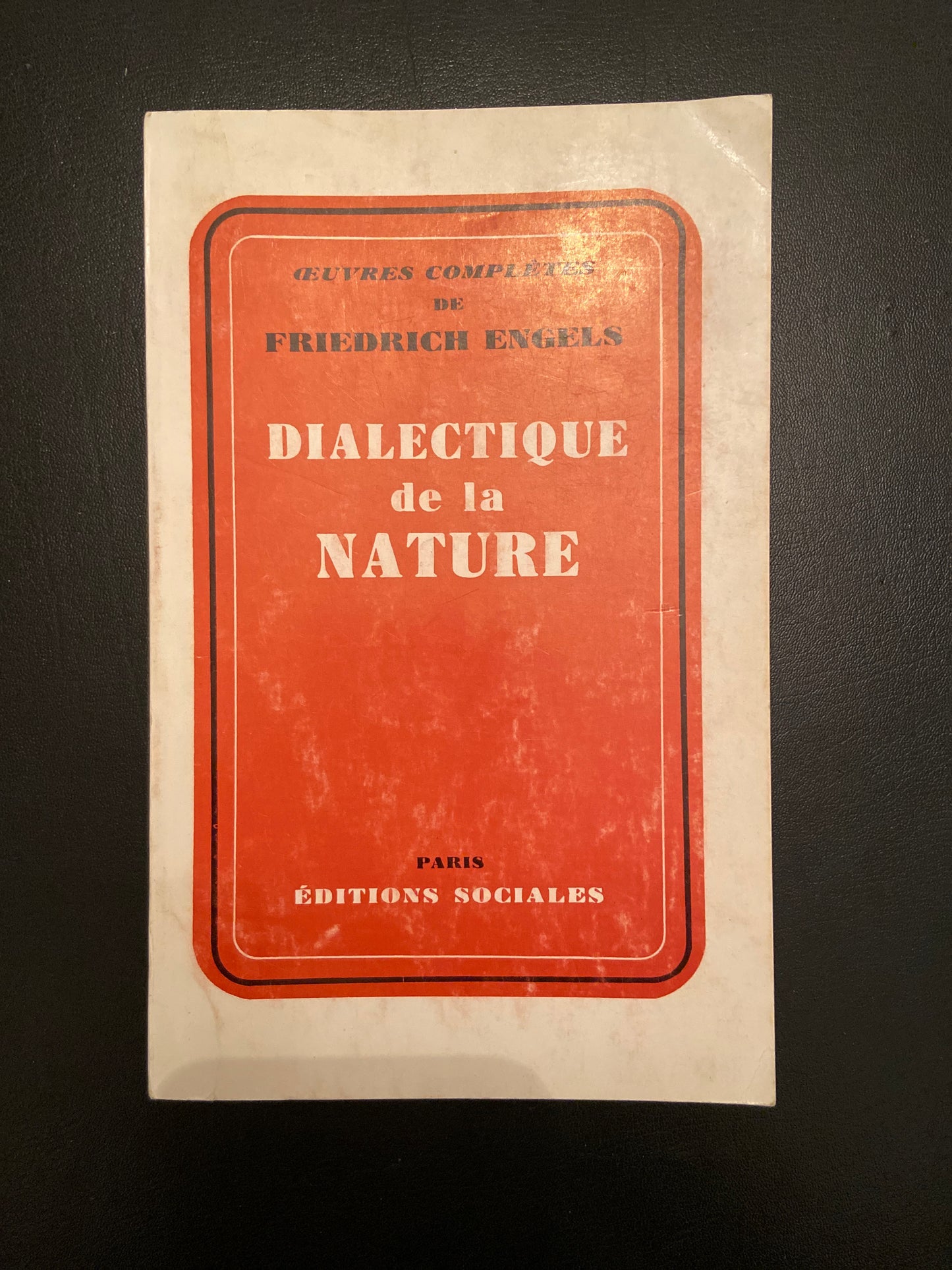 DIALECTIQUE DE LA NATURE